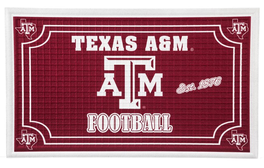Team Sports America 41EM969 Texas A&M Aggies 2-ft x 3-ft Multi Polypropylene Rectangular Outdoor Decorative Sports Door Mat