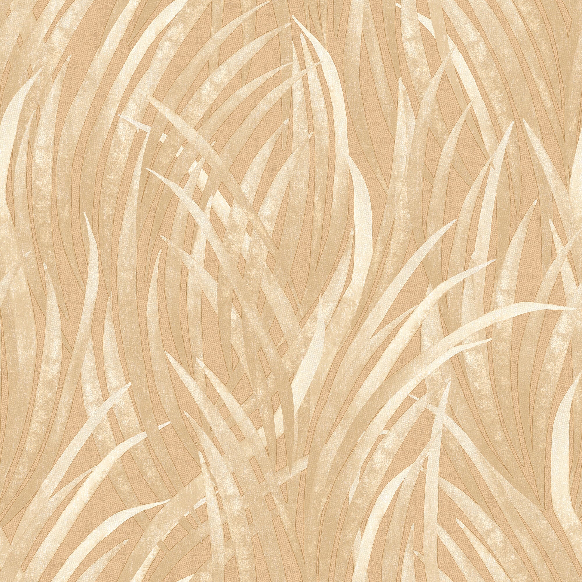 Veer Decor Adelia Tall Grass Yellow Wallpaper Sample