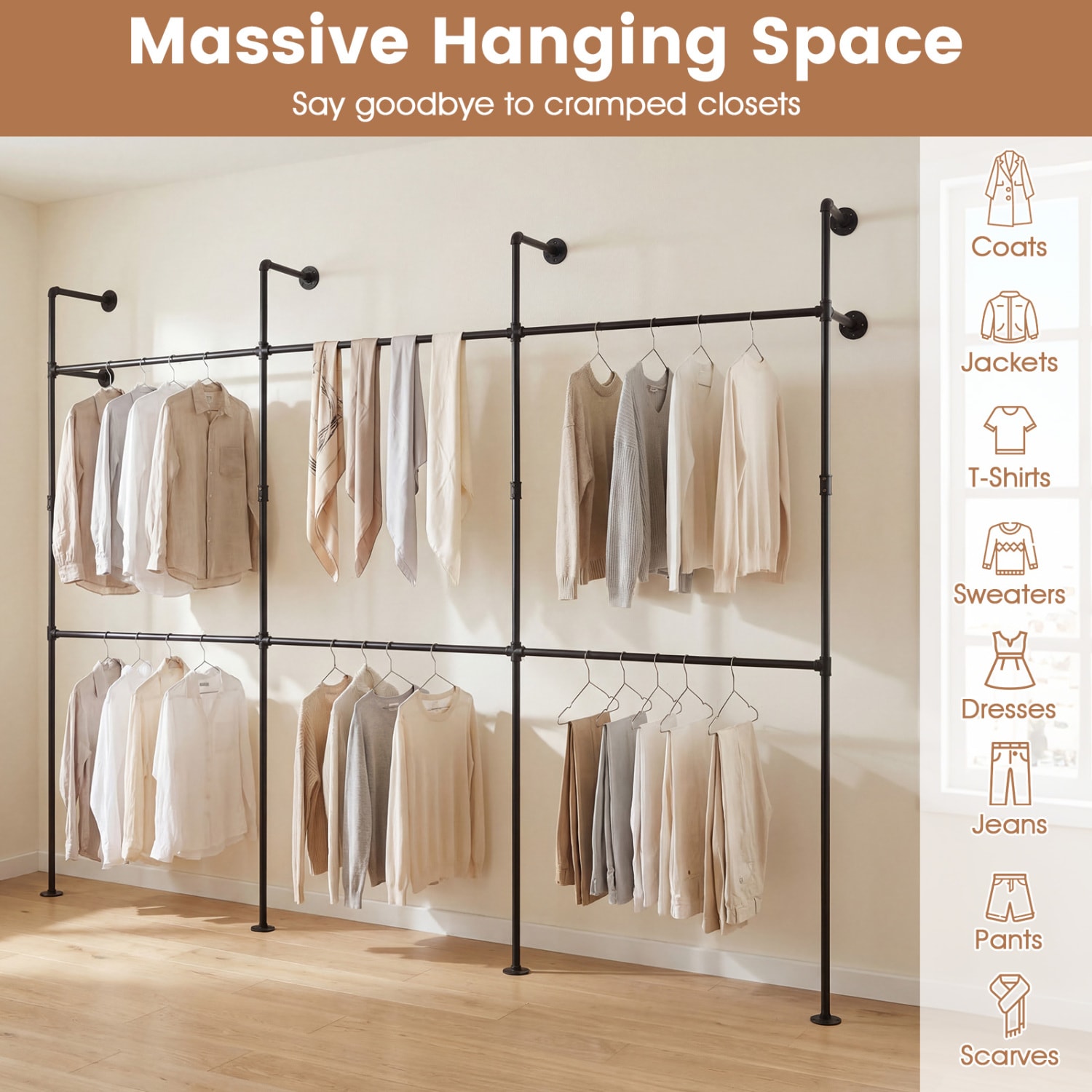 Slickblue D-CO-KB40501ZJ Garment-Racks - View #5
