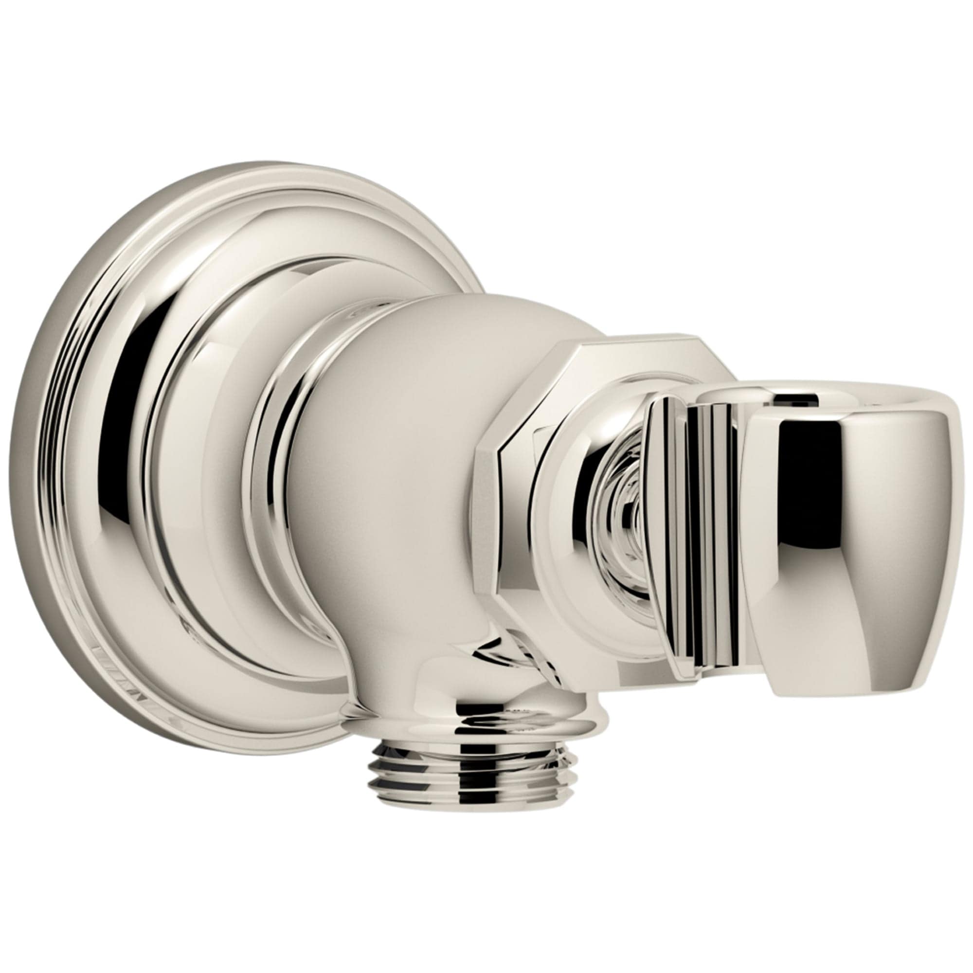 KOHLER 72797-SN Artifacts Vibrant Polished Nickel 4.25-in Universal Shower Hand shower holder