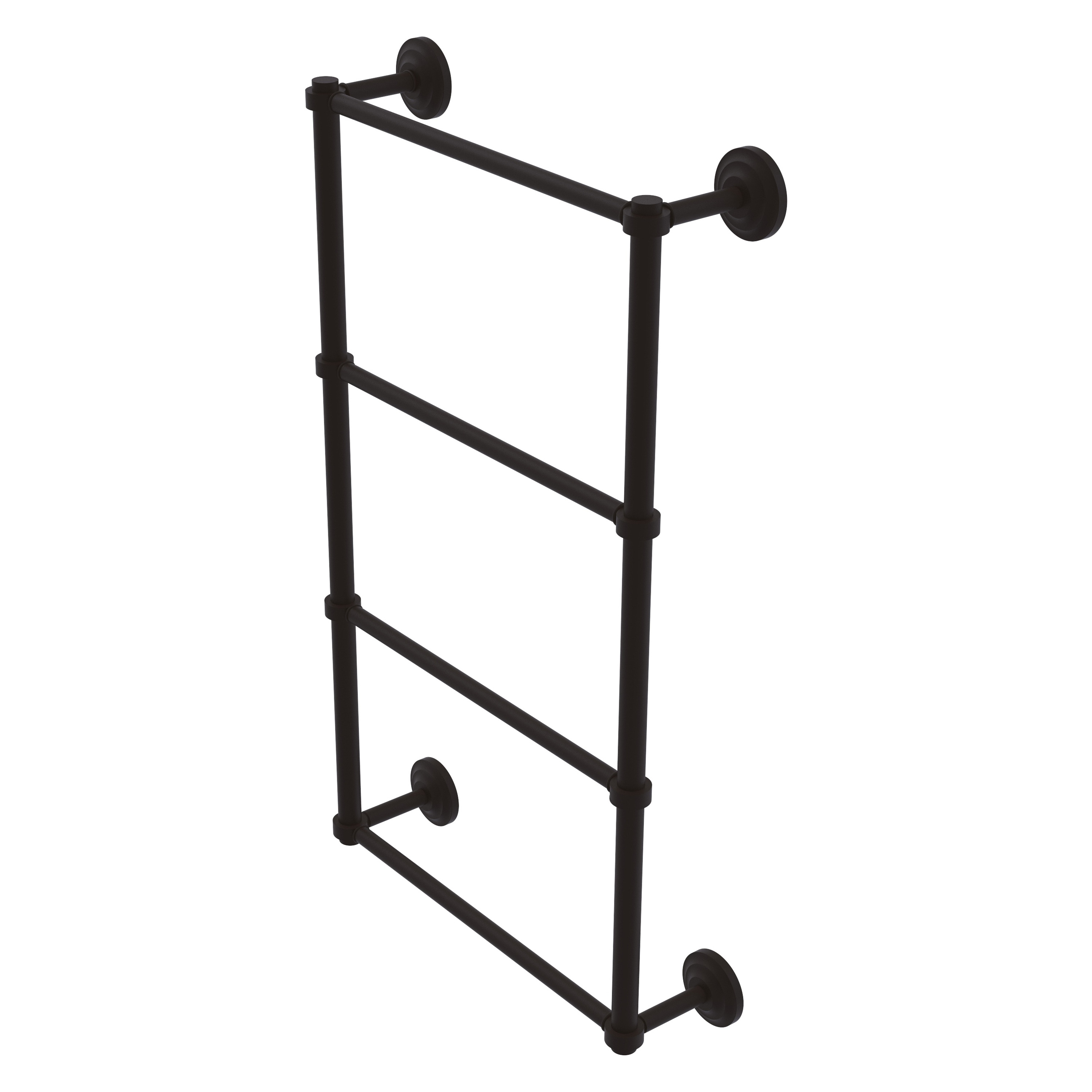 Allied Brass QN-28-30-ORB Que New 30-in double Oil-rubbed bronze Wall mount 4-tier Towel Bar