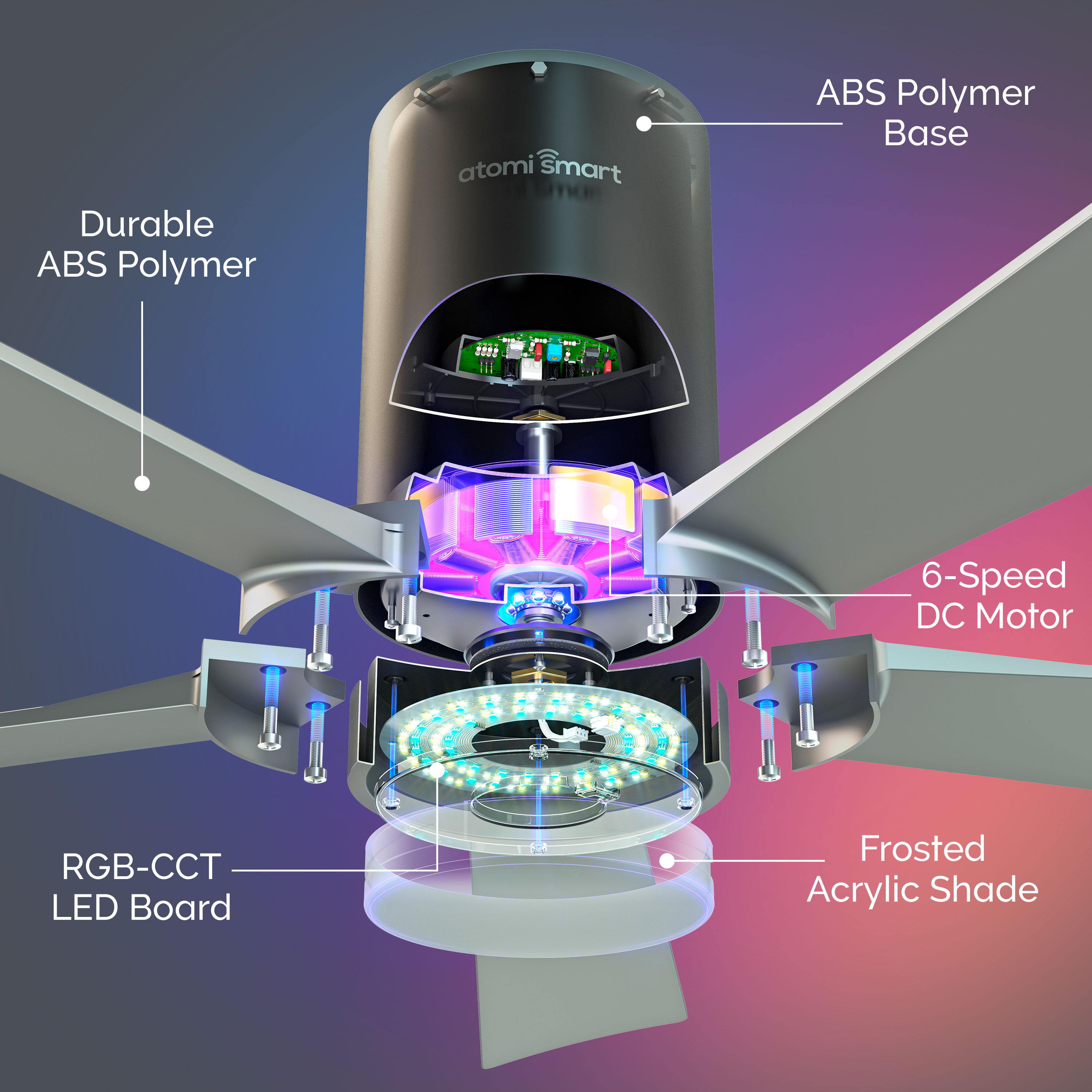 atomi smart AT2481-BS Ceiling-Fans - View #7