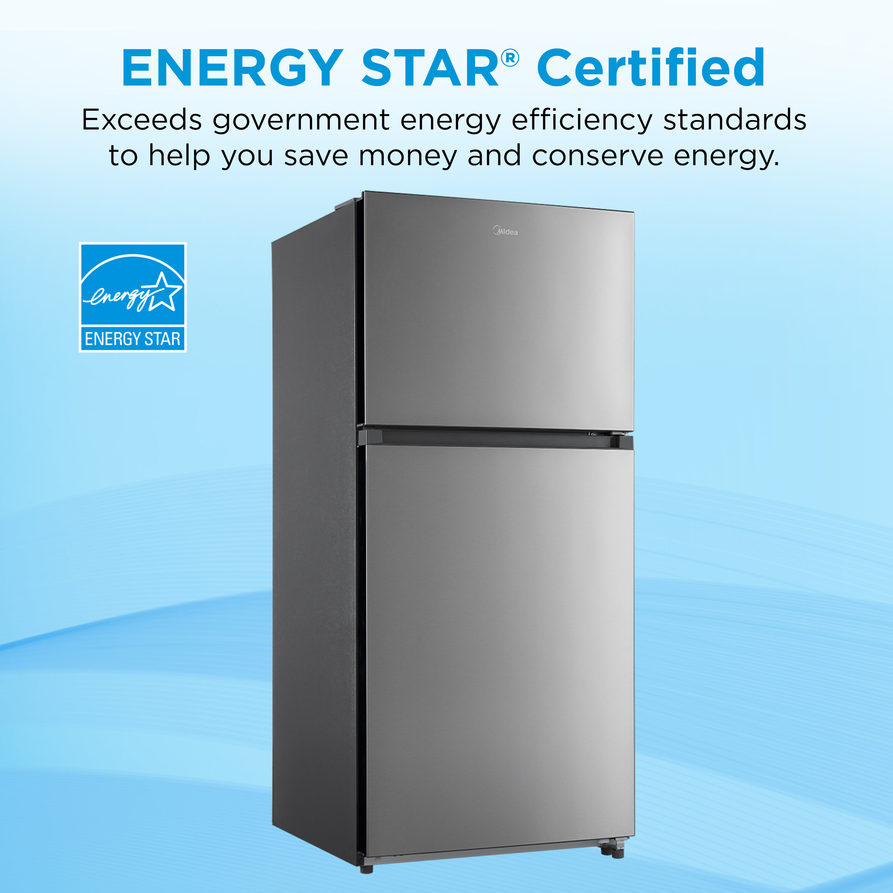 Midea MRT18D3BST Top-Freezer-Refrigerators - View #3