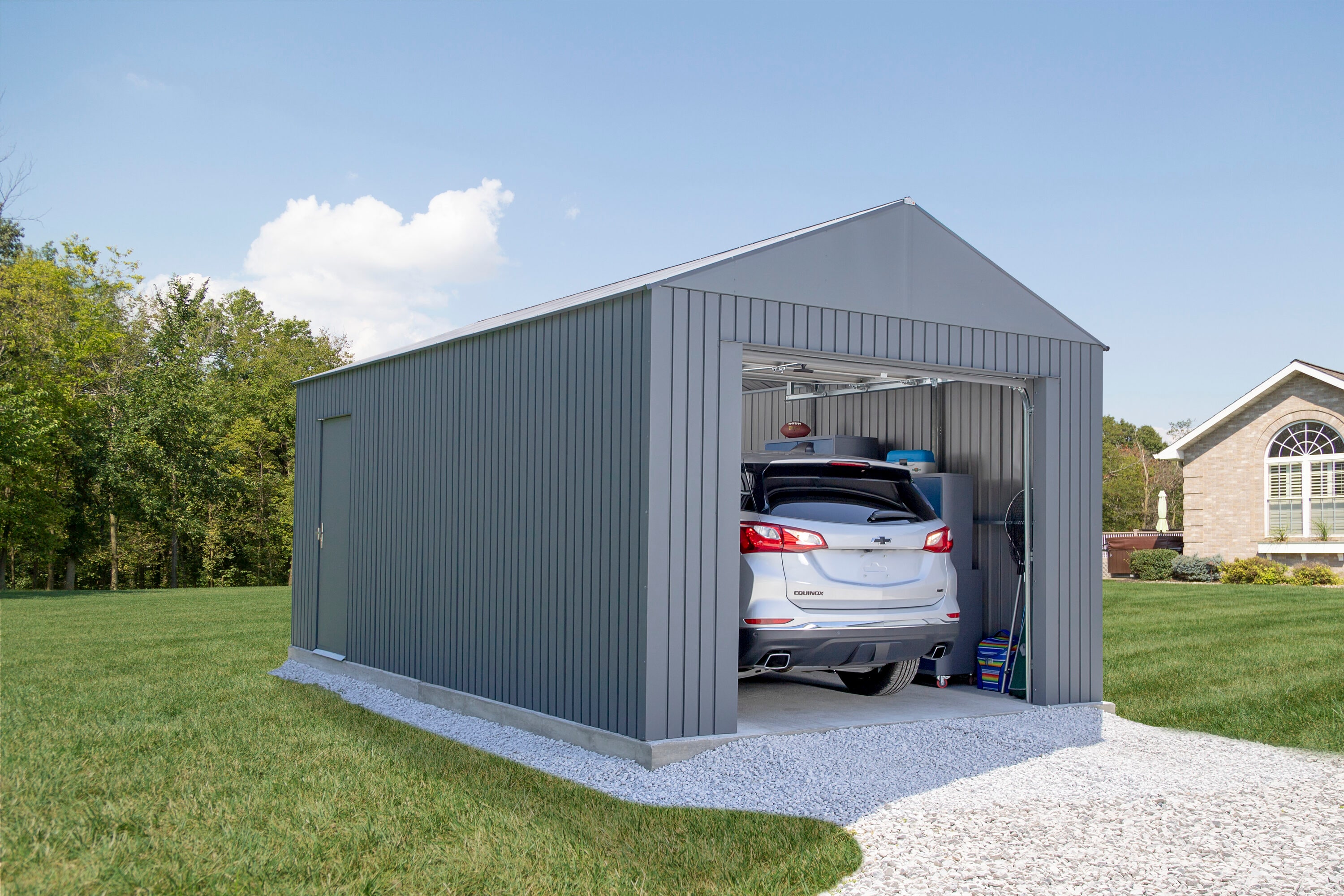 Arrow GRC1230 12-ft x 30-ft Metal Storage Shed