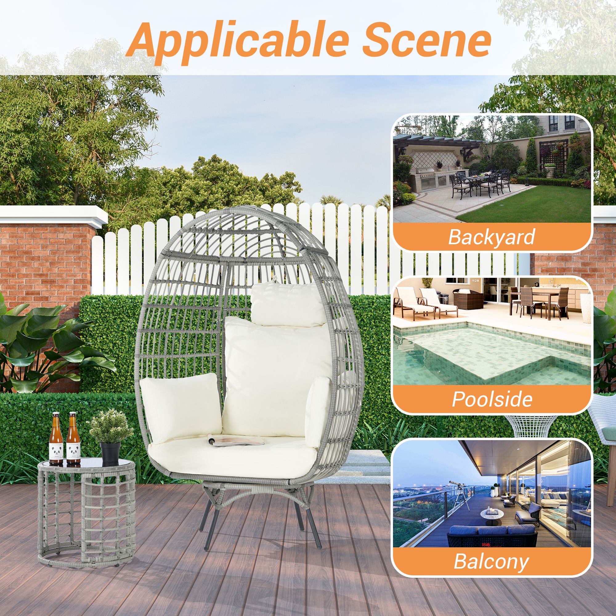 SANSTAR L-RJDC61BE Patio-Chairs - View #6