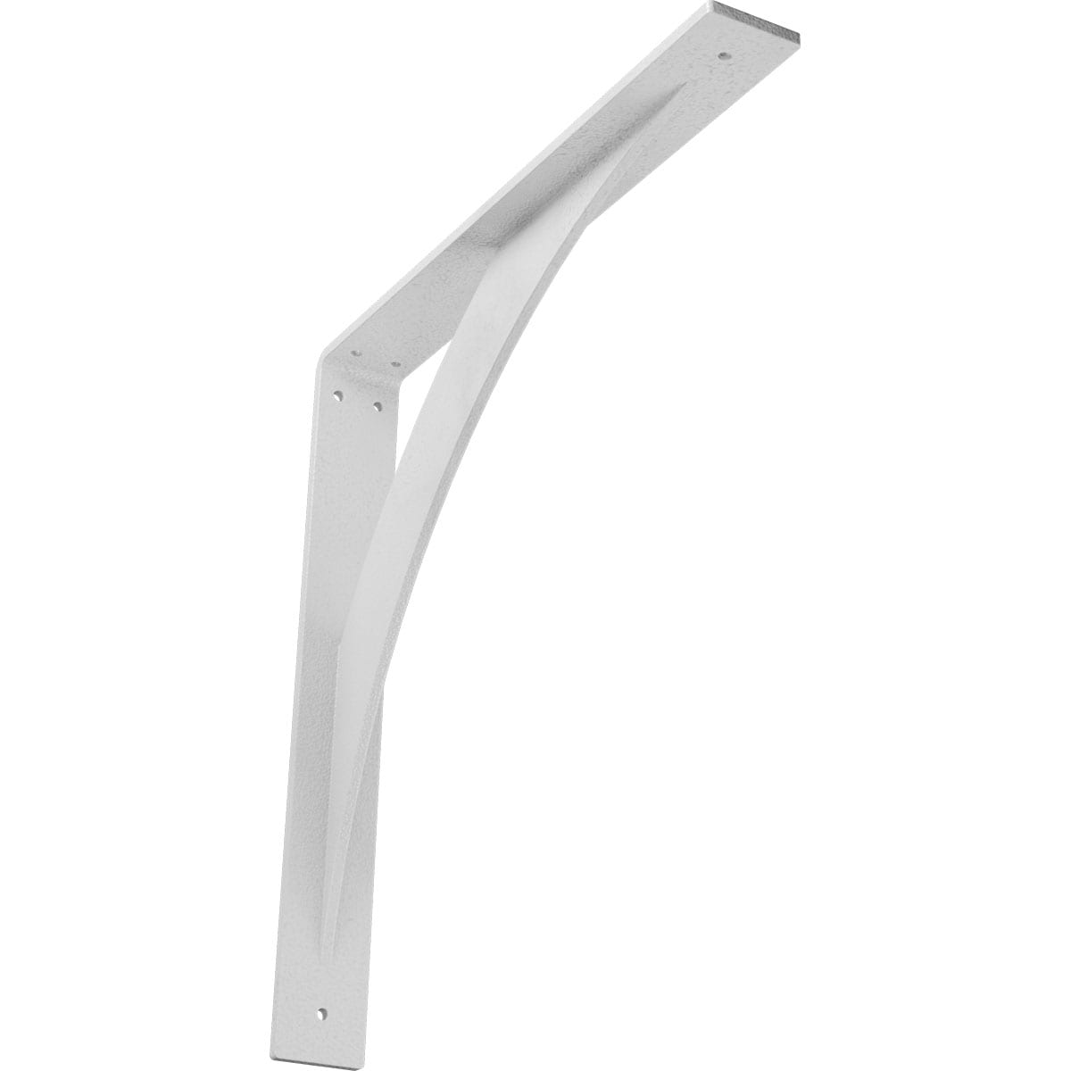 Ekena Millwork BKTM02X16X16LEHWH Legacy 16-in x 2-in x 16-in White Steel Countertop support bracket