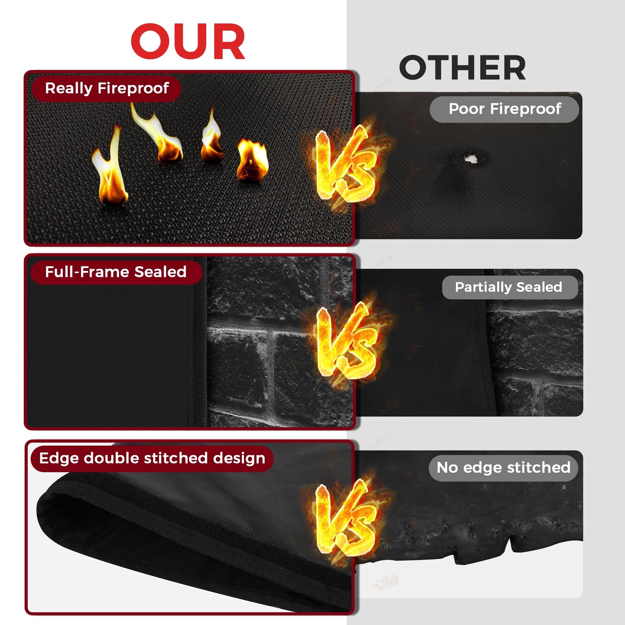 Misopily F05MS13070 Fireplace-Screens - View #3