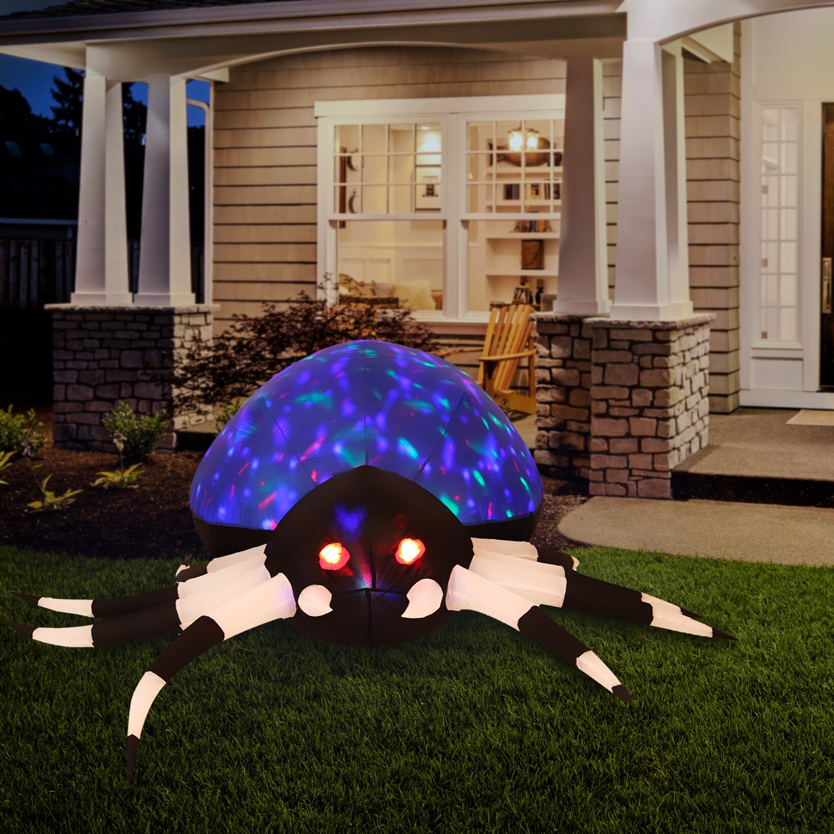 Haunted Hill Farm HISPIDER062-L Outdoor-Halloween-Decor - View #3