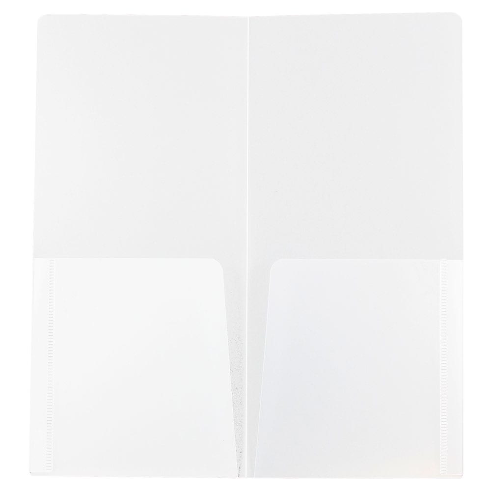 JAM Paper 6-Pack Clear Plastic 4-1/4-in x 9-1/8-in Pocket Folder in the ...