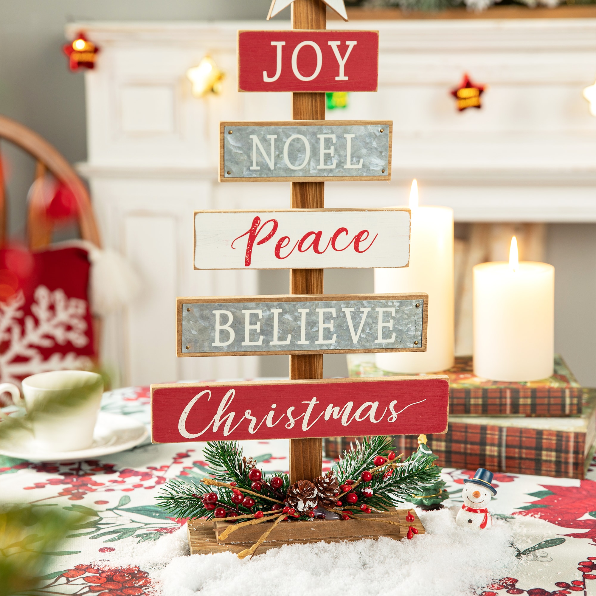 Glitzhome GH2004700084 Table-Christmas-Decorations - View #4