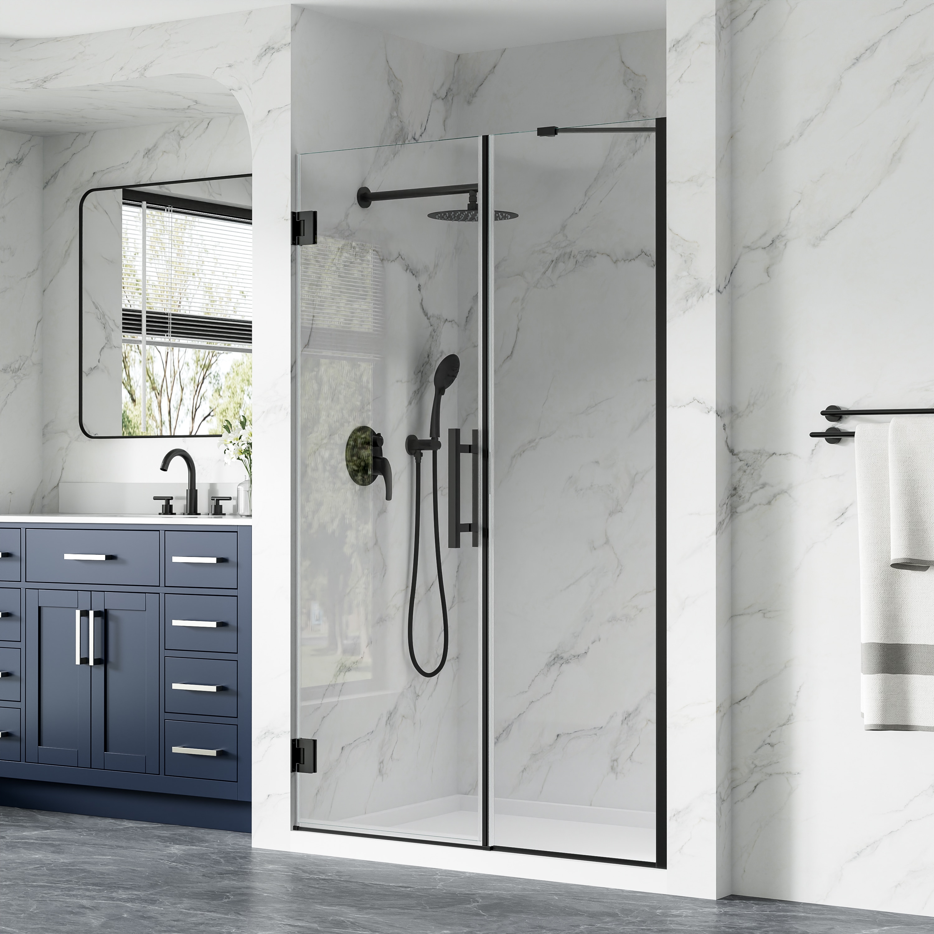 Forclover FLW-DP45MB Shower-Doors - View #2