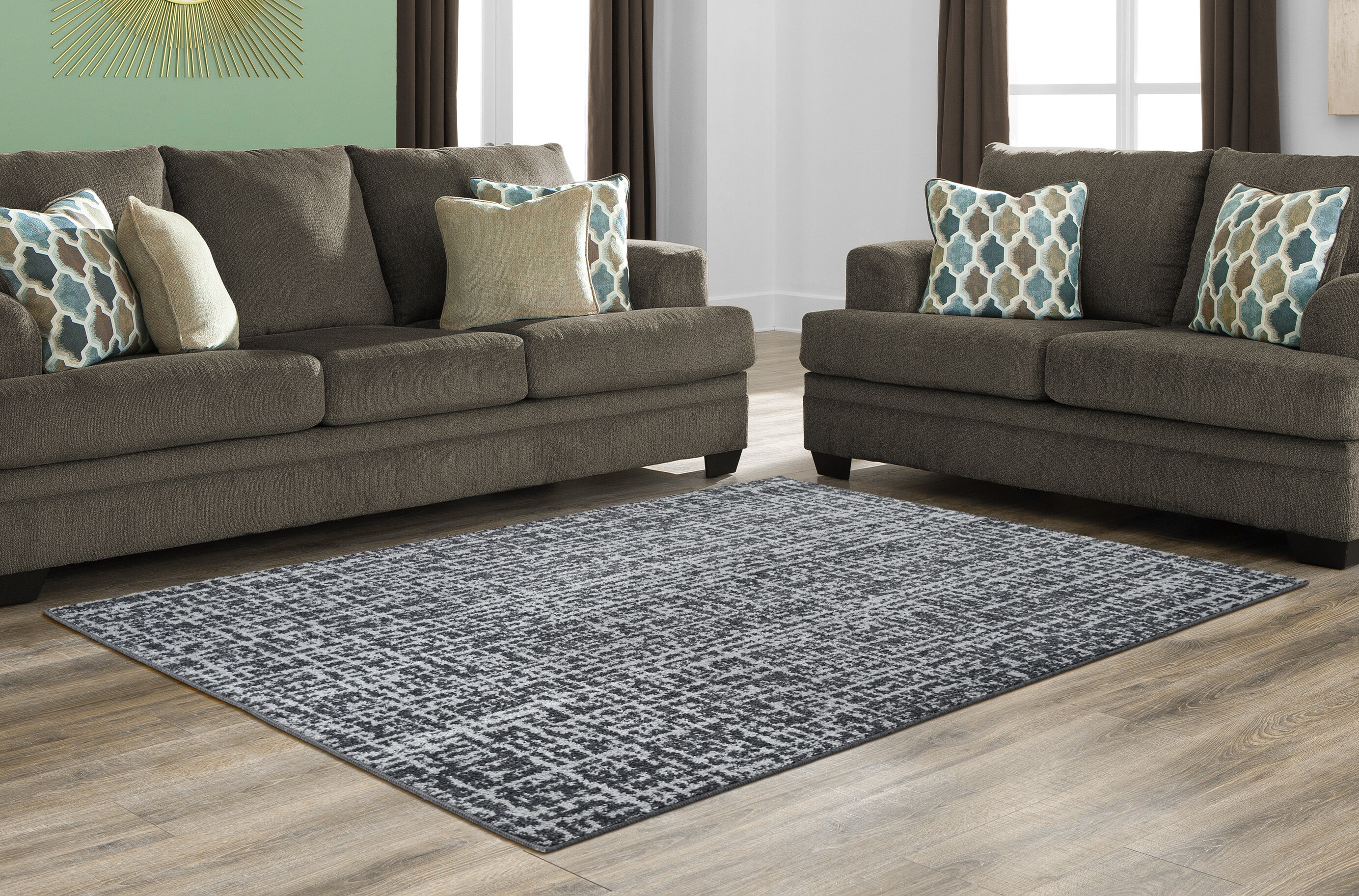 Denali Collection 100% Cotton Area Utility Rug