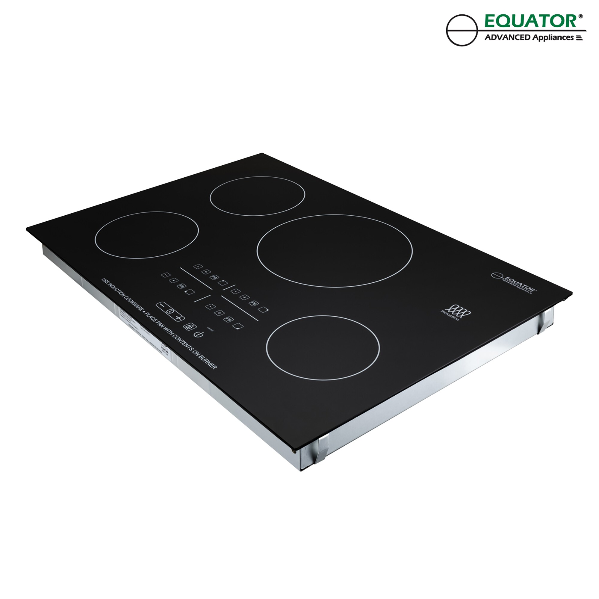 Equator 30" Black Ceramic 4 Burner Induction Cooktop
