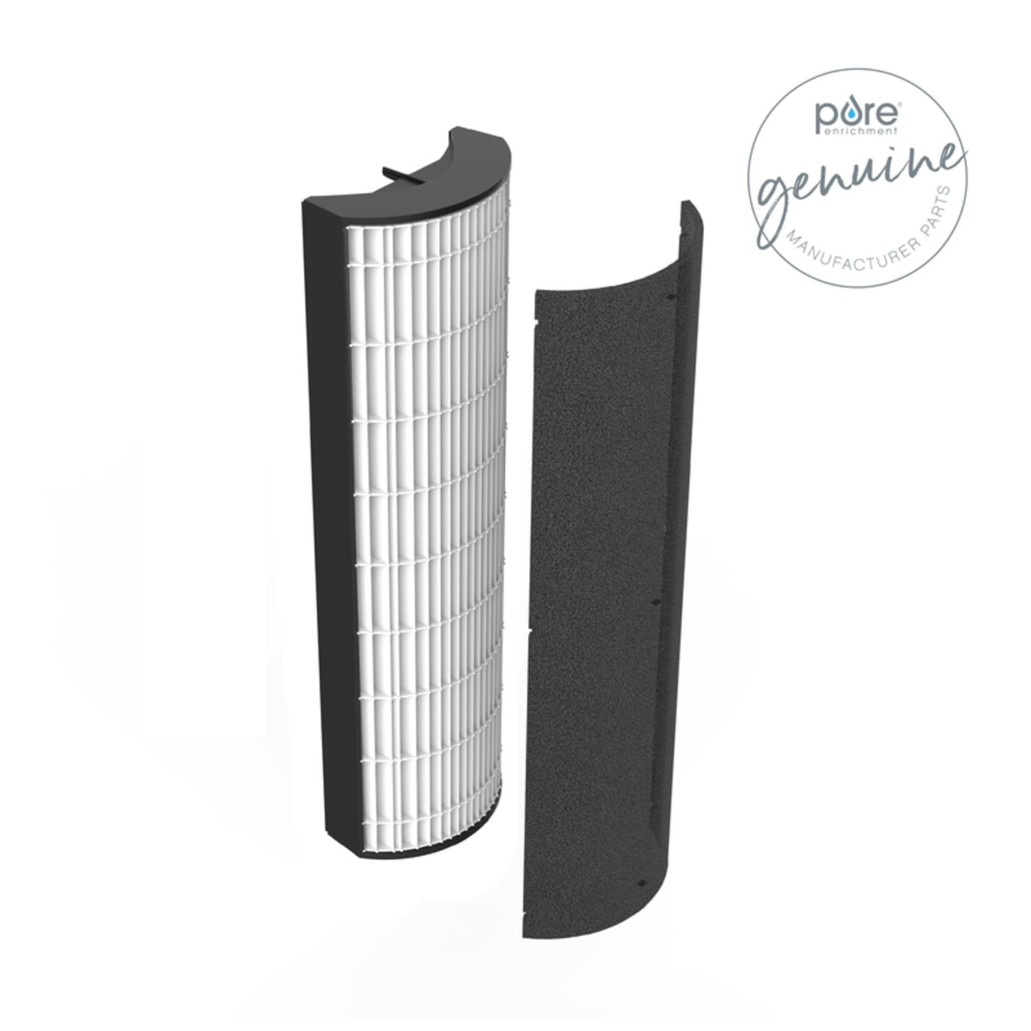 Pure Enrichment -  PureZone 17 3/4 in. H X 3 3/4 in. W Round HEPA Air Purifier Filter 1 pk