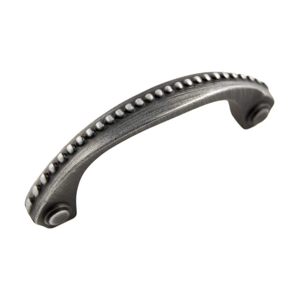 RK International CP 2617-DN 3-in Center to Center Distressed Nickel Arch Bar Drawer Pulls