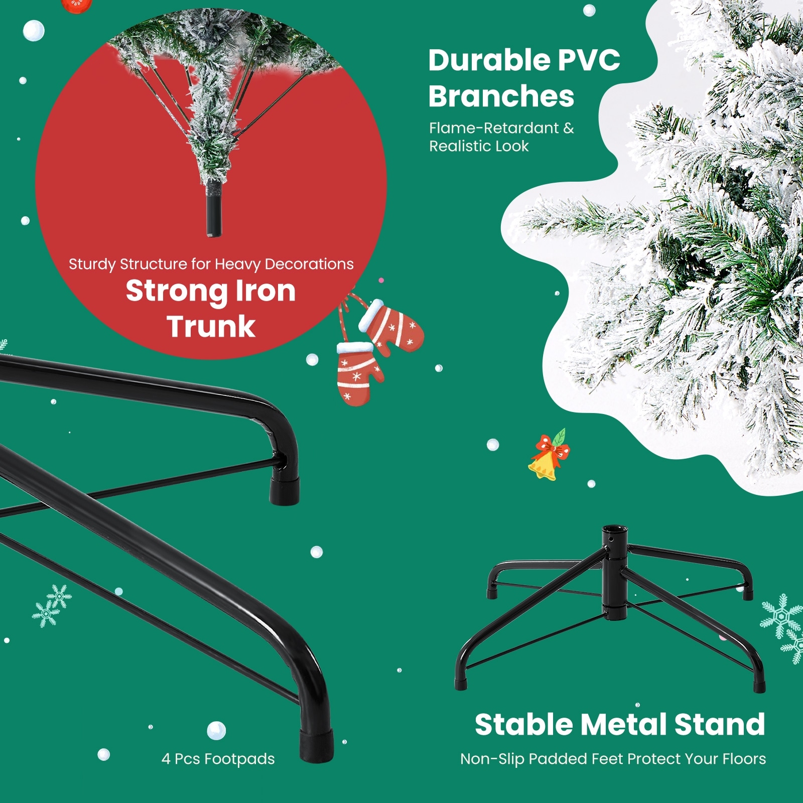Haysky LSRY-SDS-DZR-9FT Artificial-Christmas-Trees - View #6