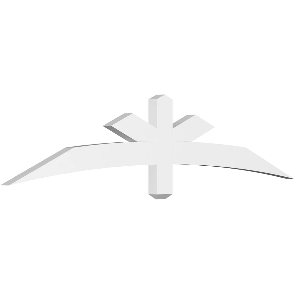 Ekena Millwork GBP072X15X0204ALB00 Alberta White PVC Gable bracket