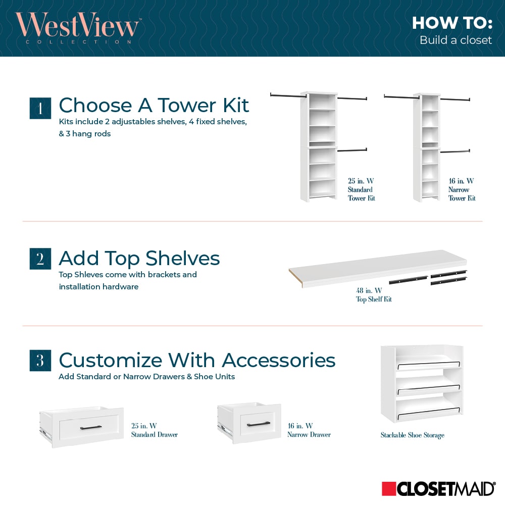 ClosetMaid 10000-04462 Wood-Closet-Kits - View #14