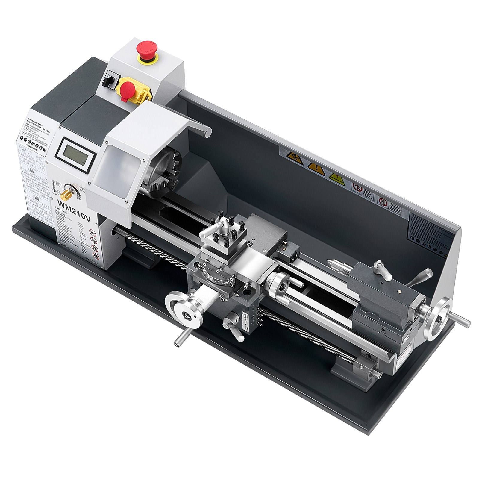 GIVIMO Benchtop Metal Lathe - 8-in x 16-in 550W Variable-Speed Mini Lathe - 0-2500-RPM - 0.0003-in Spindle Accuracy for Imperial and Metric Threading Soft Metals Wood #LW102GIVSS3360