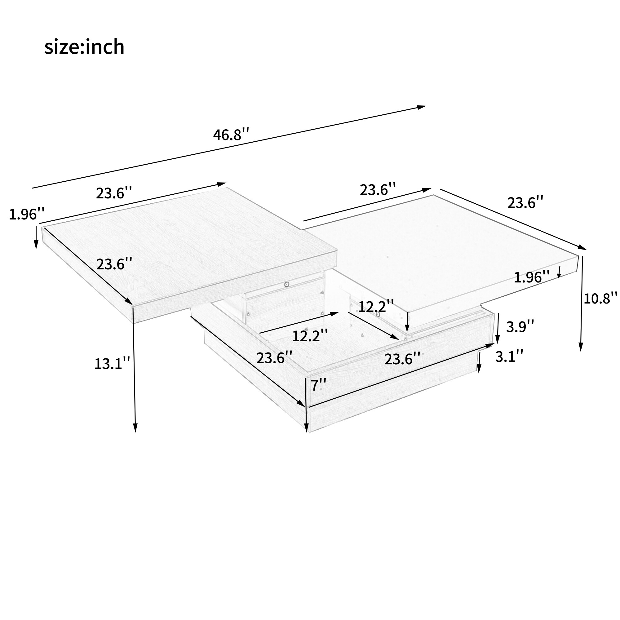 ModernLuxe L3P-N724P195145B Coffee-Tables - View #18
