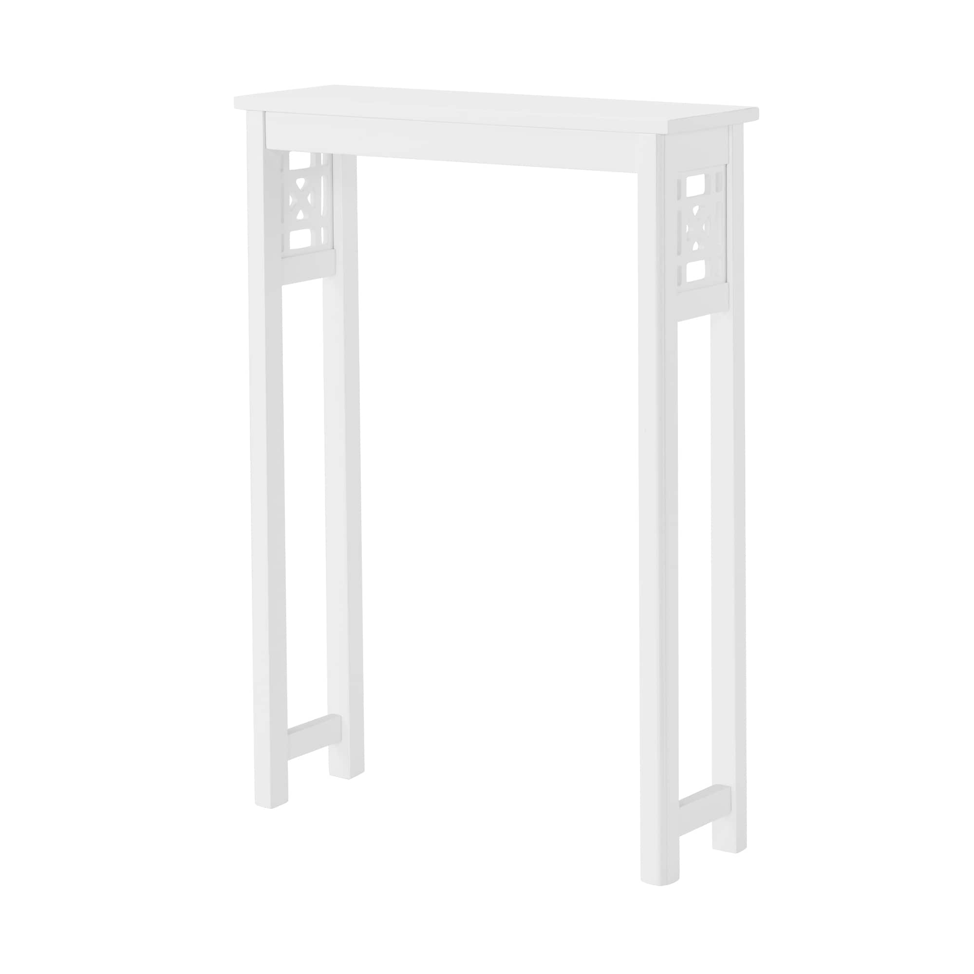 Alaterre Furniture ANDE72WH White 2 -Tier Bathroom Shelf ( 37-in x 8-in )