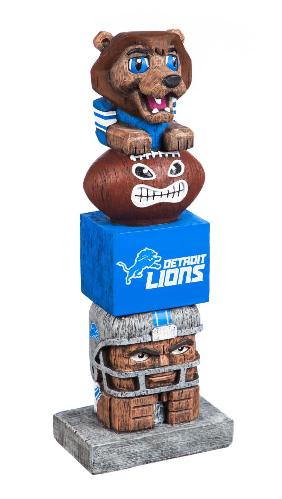 : Team Sports America NFL Detroit Lions 16 Inch Tiki Totem :  Sports & Outdoors