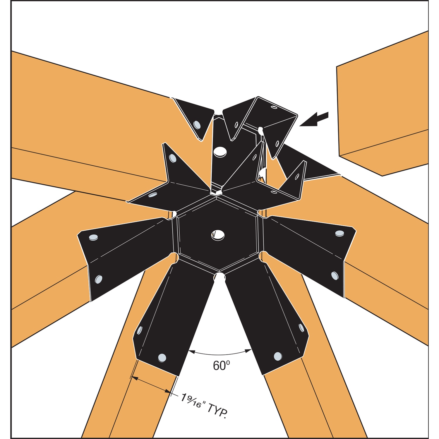 Simpson Strong-Tie APGT6 Gazebo-Parts-Accessories - View #3