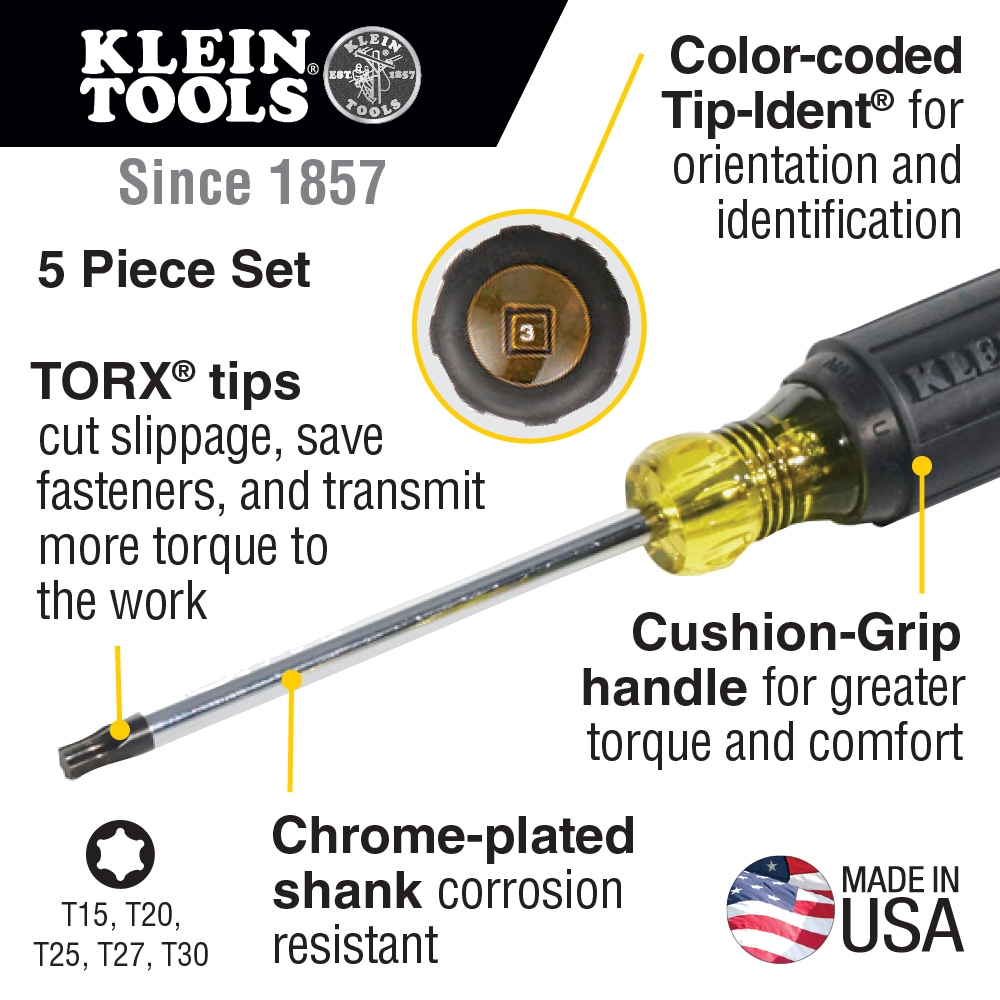 Klein Tools 19555 Screwdrivers-Individual - View #2