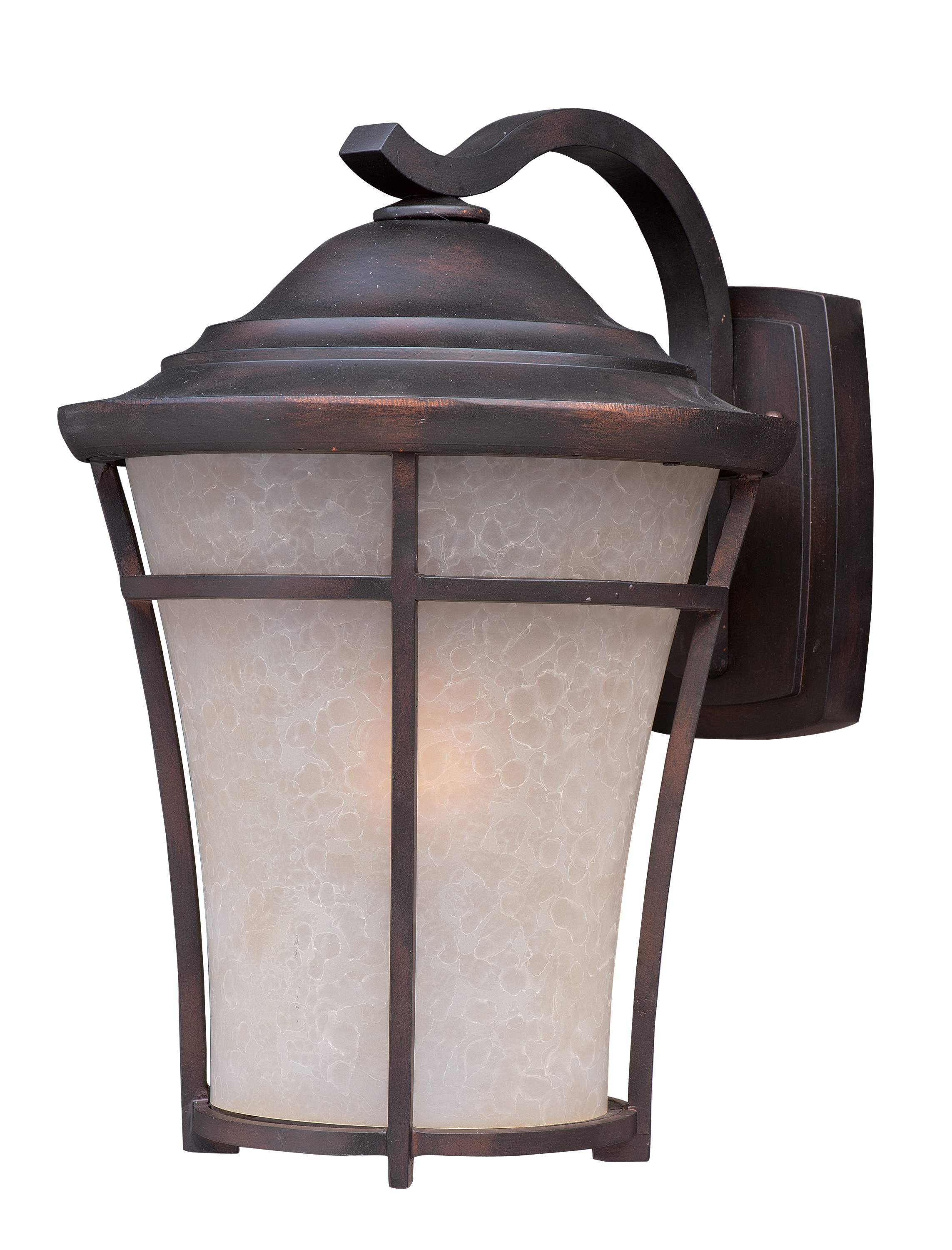 Maxim Lighting 3804LACO Balboa DC 1 -Light 14.5-in H Distressed Brown Hardwired Outdoor Wall Light