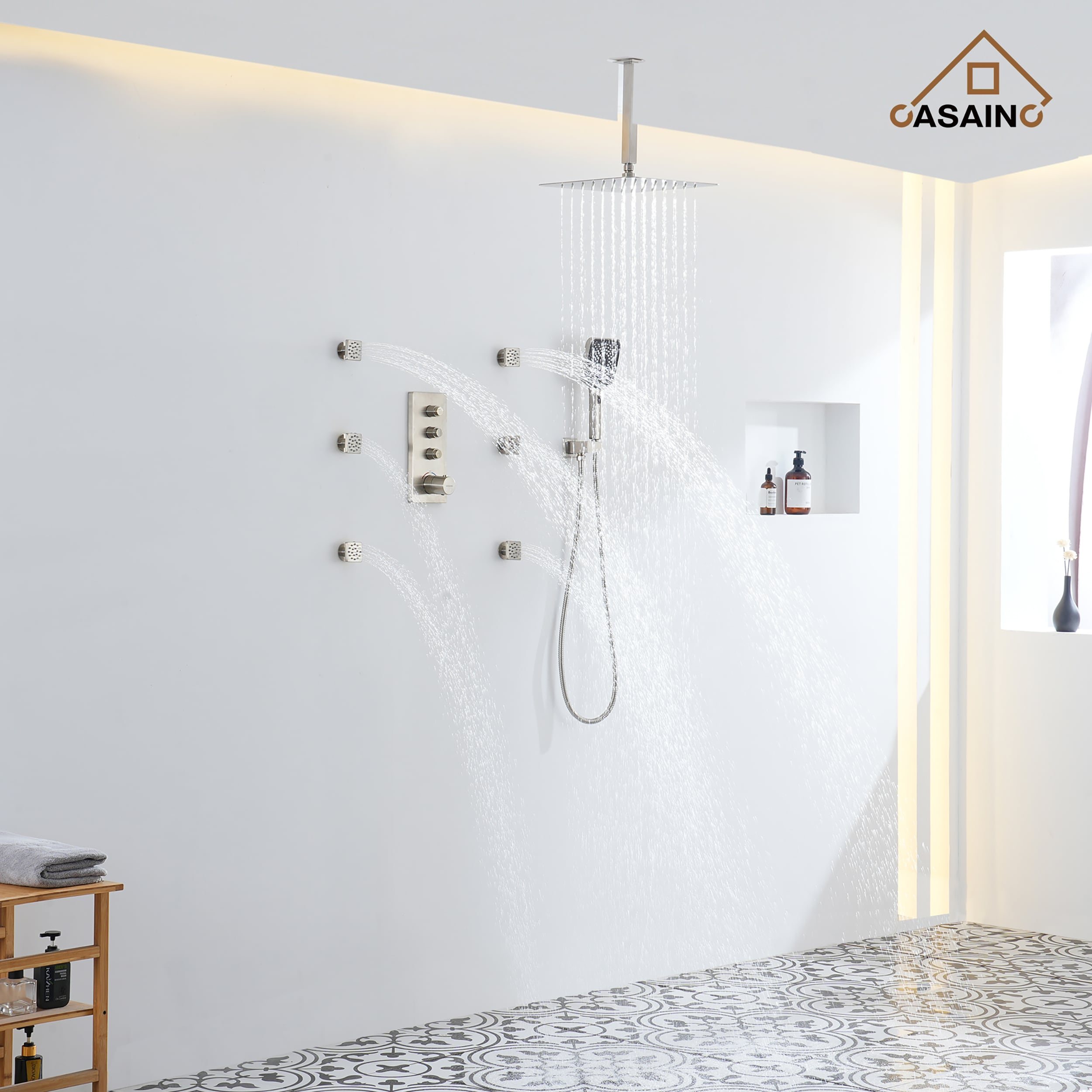 CASAINC CA-102009BV-3 Showerhead-Bar-Panels - View #4