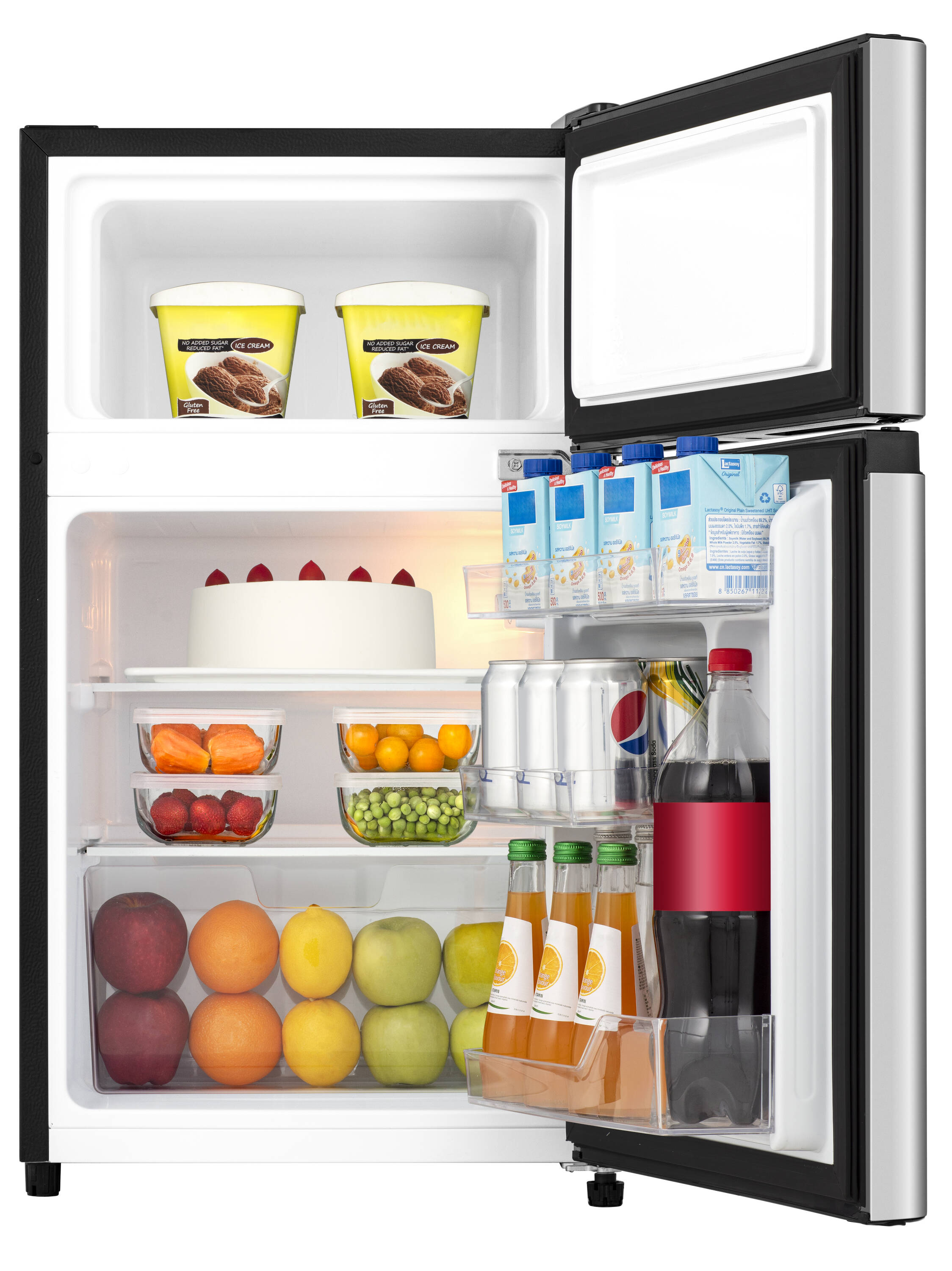 Hisense 3.1-cu ft Mini Fridge with Freezer (Silver) ENERGY STAR