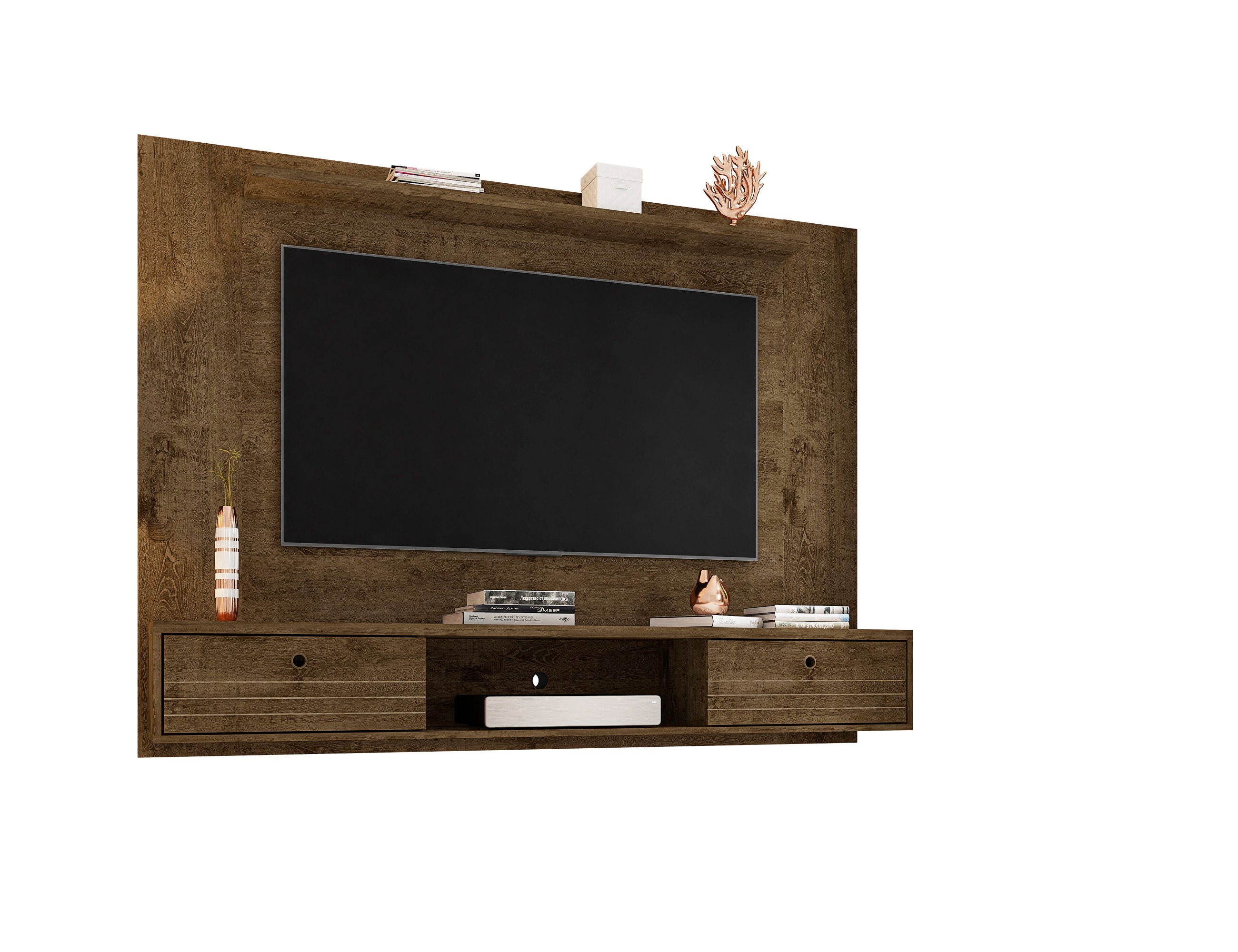 Tuscany Contemporary Curve Wall Mounted TV Cabinet