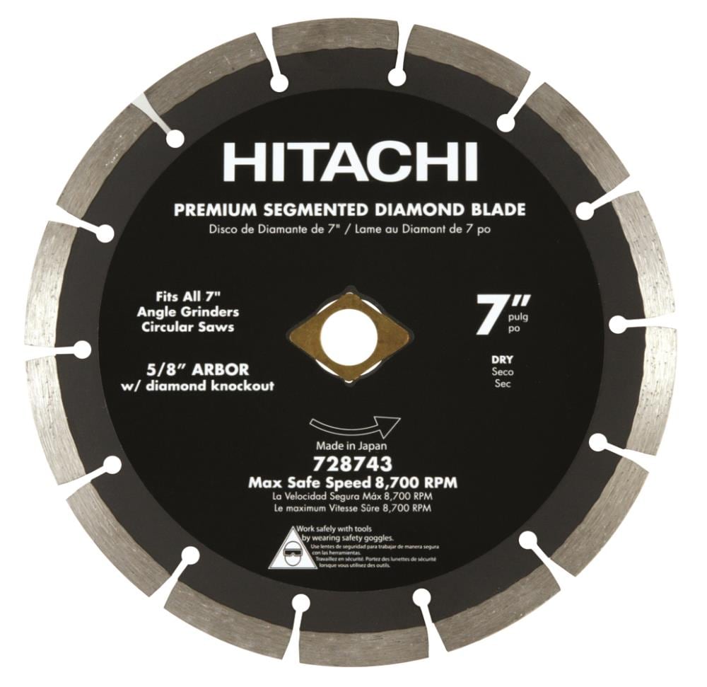 Hitachi 7-in Wet or Dry Segmented Diamond in the Circular Saw Blades ...