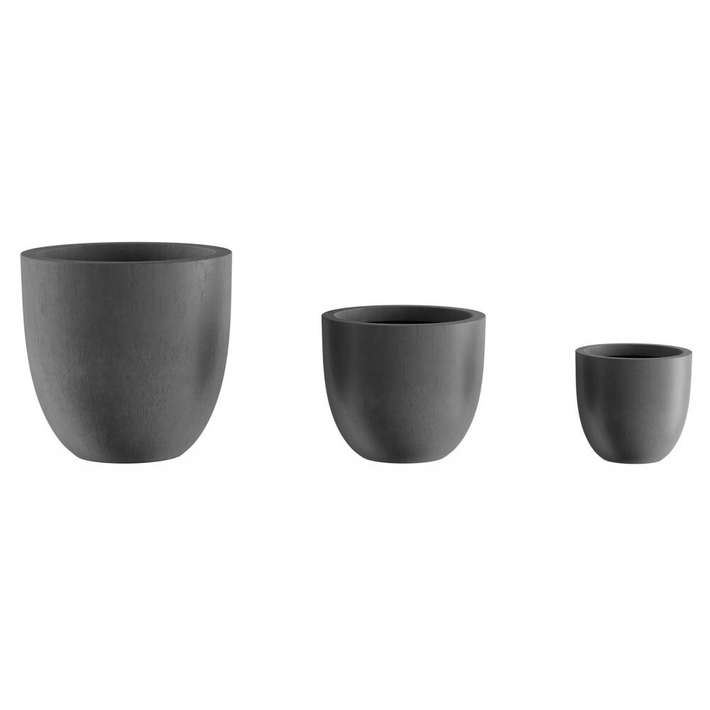 3 Piece Clay Pot Set - Charcoal in Boulder, CO