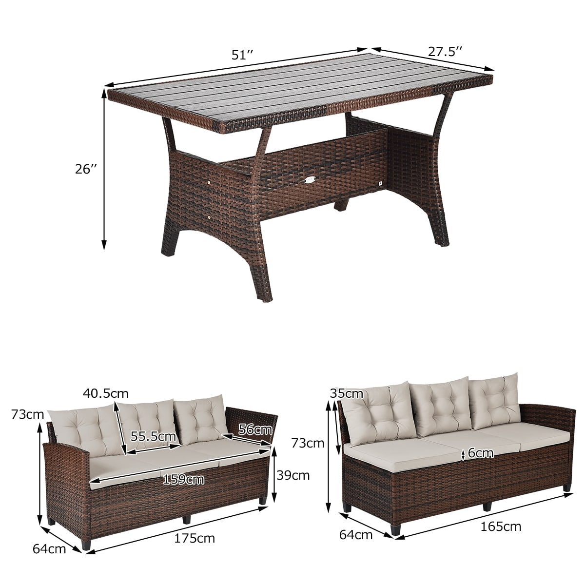 Forclover HYFL-690+ Patio-Conversation-Sets - View #11