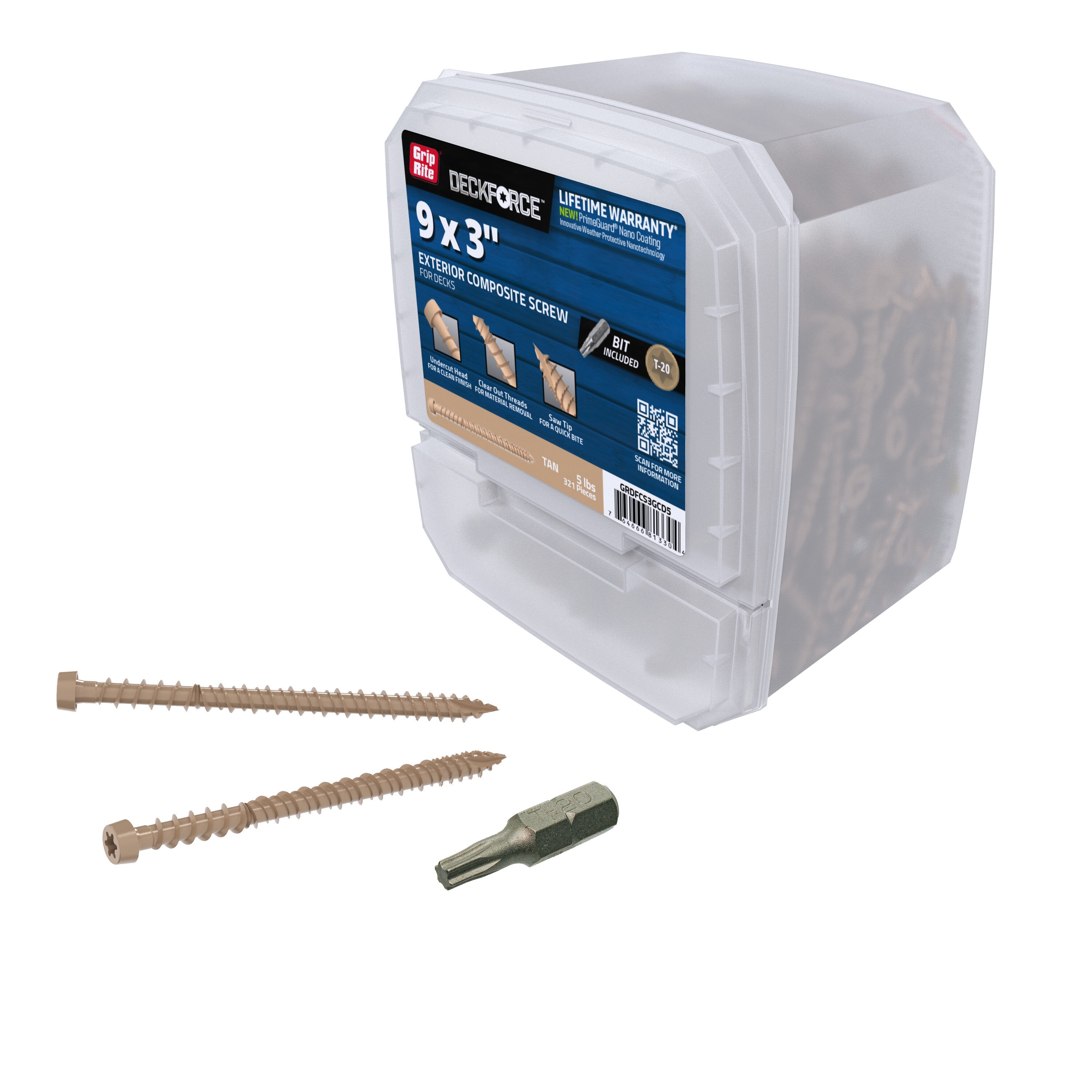 DeckForce by Grip Rite GRDFCS3GCD5 Deck-Screws - View #5