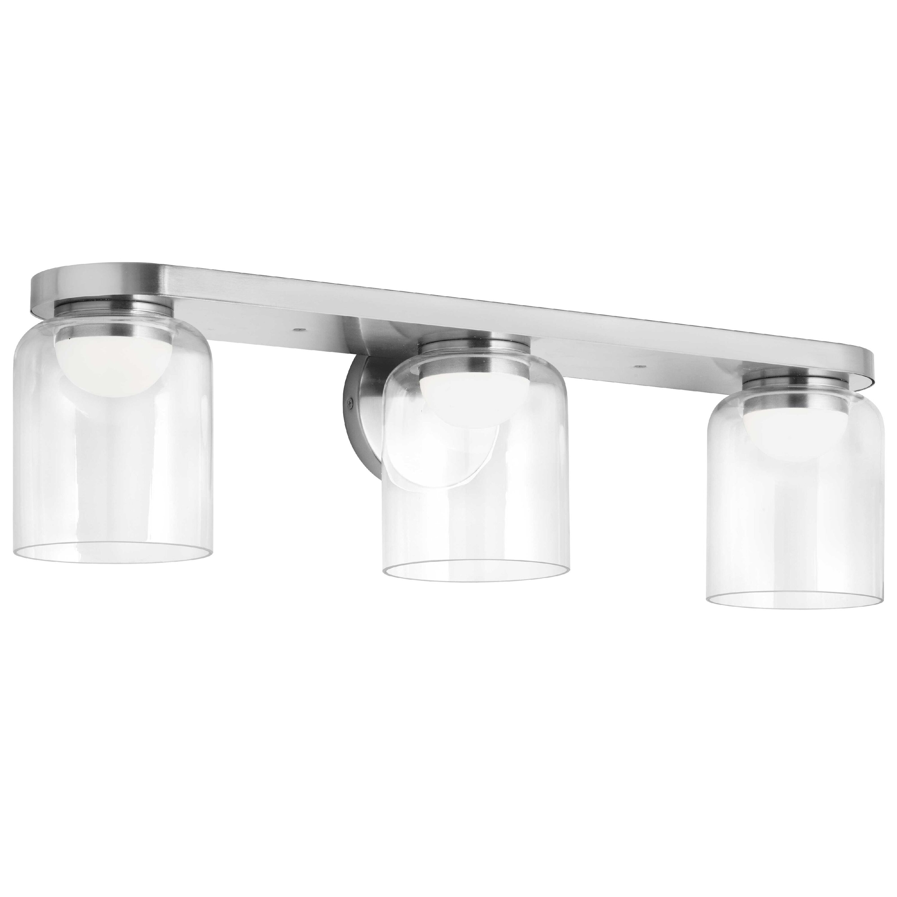 Dainolite NAD-1930LEDW-PC Nadine 24.5-in 3 -Light Polished Chrome Integrated LED Transitional Vanity light