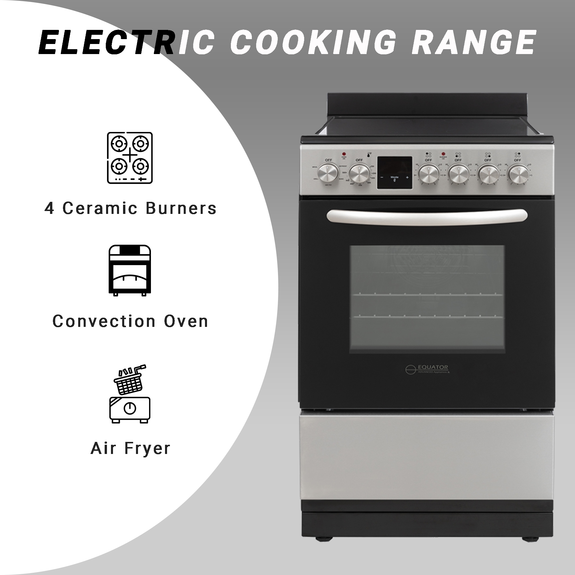 Equator Advanced Appliances ECR 204 STAINLESS Freestanding-Electric-Ranges - View #14