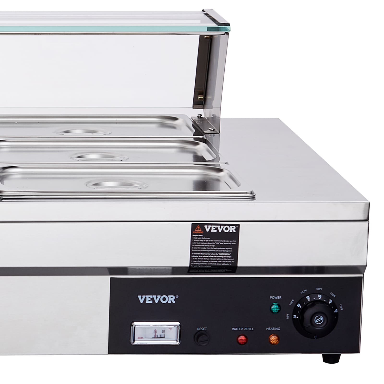 Dropship VEVOR Electric Buffet Server & Food Warmer, 25.6 X 15