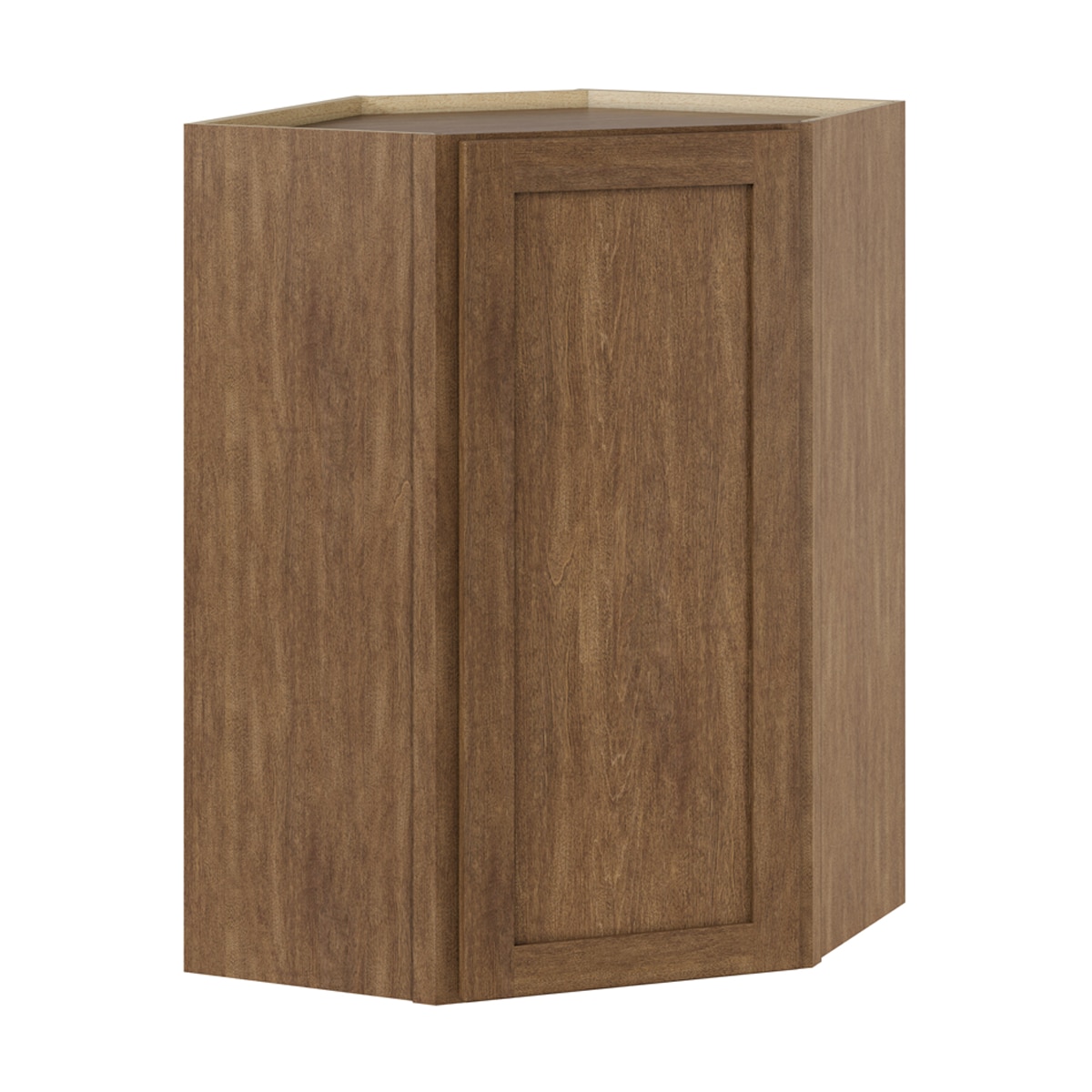 Whalen CLICK-IT LWSCLICK-39LW Sherwood Hills 24-in W x 36-in H x 24-in D Walnut Birch Diagonal Diagonal Corner wall Ready to assemble Plywood Cabinet (Raised Panel Shaker)