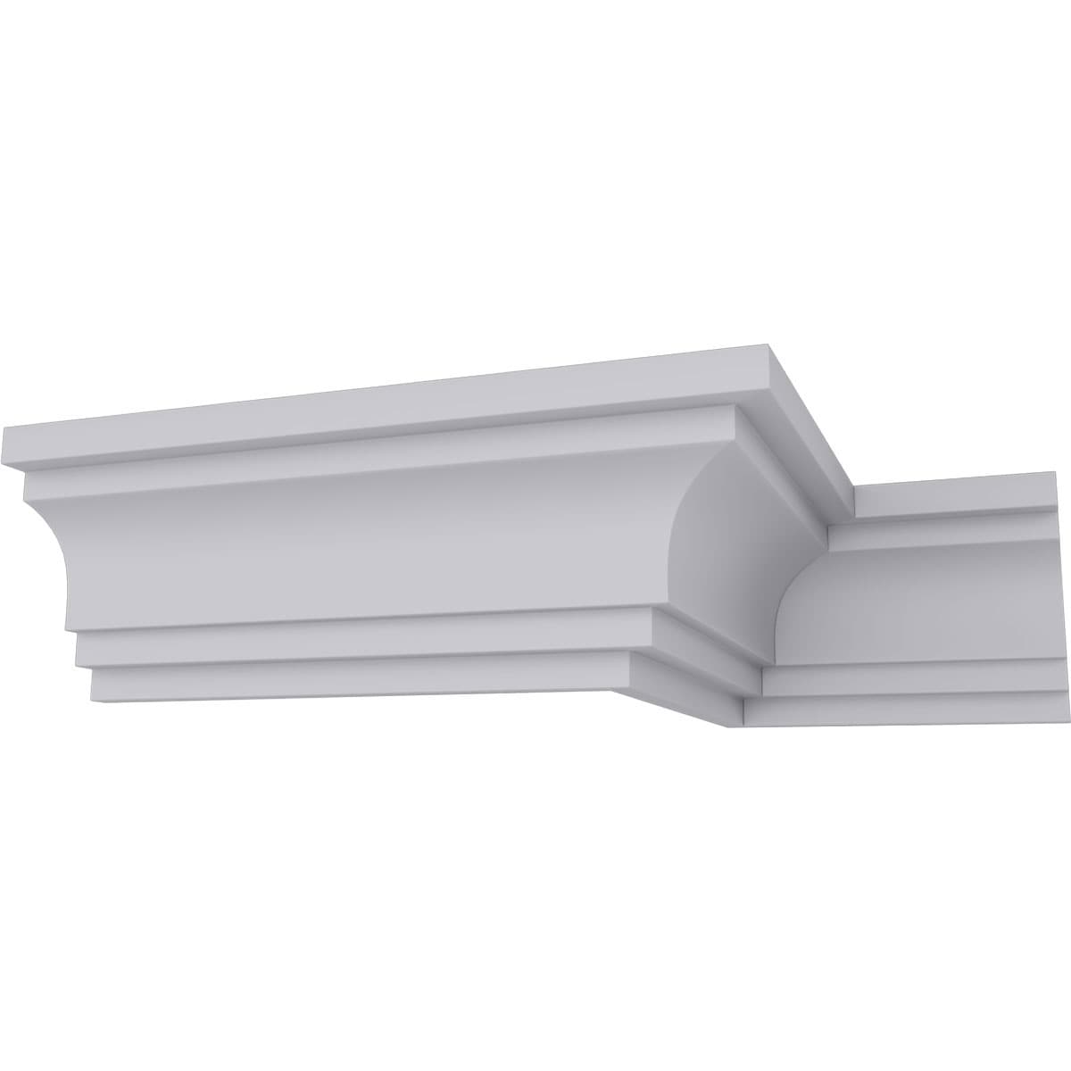 Ekena Millwork MLD04X03X05TR-CASE-8 3-in T x 5-in W x 7-ft 10-1/2-in L Primed Urethane Crown Moulding 8 -Pack