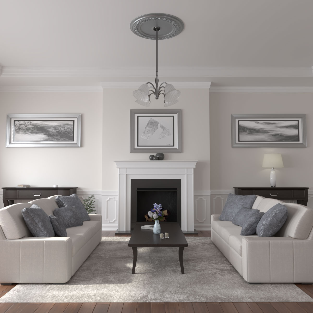 Ekena Millwork CM41CAPLS Ceiling-Medallions - View #4