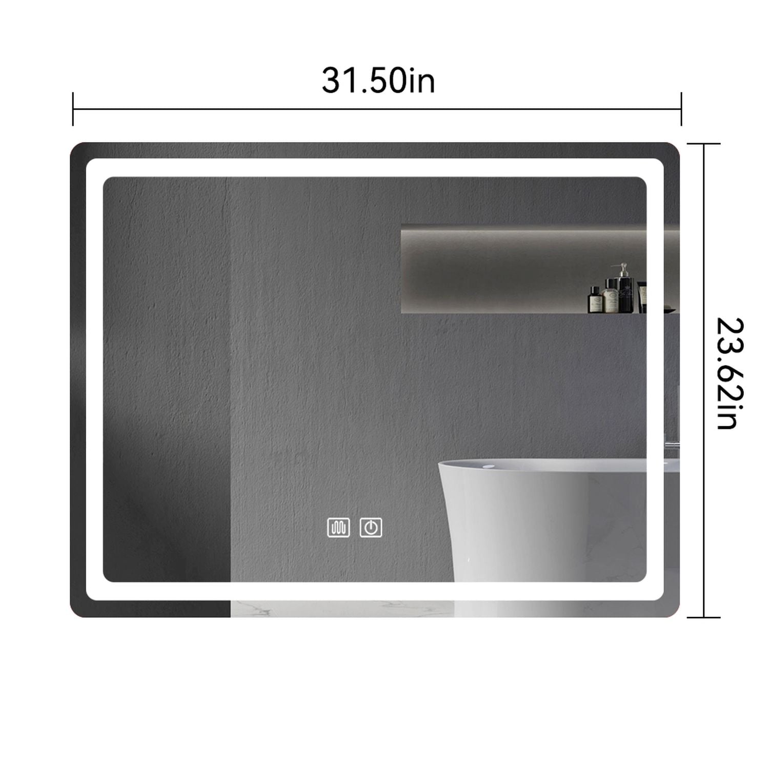 Blisstyle ZZZ1446UHTEUY Framed-Bath-Mirrors - View #6