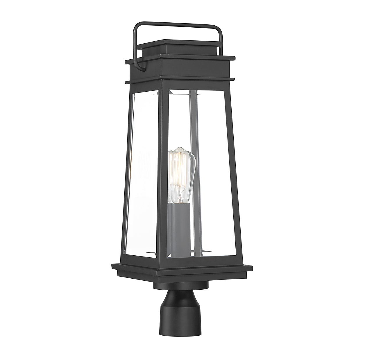 Savoy House 5-817-BK Boone 24.25-Inches Matte Black Traditional Outdoor Light post lantern