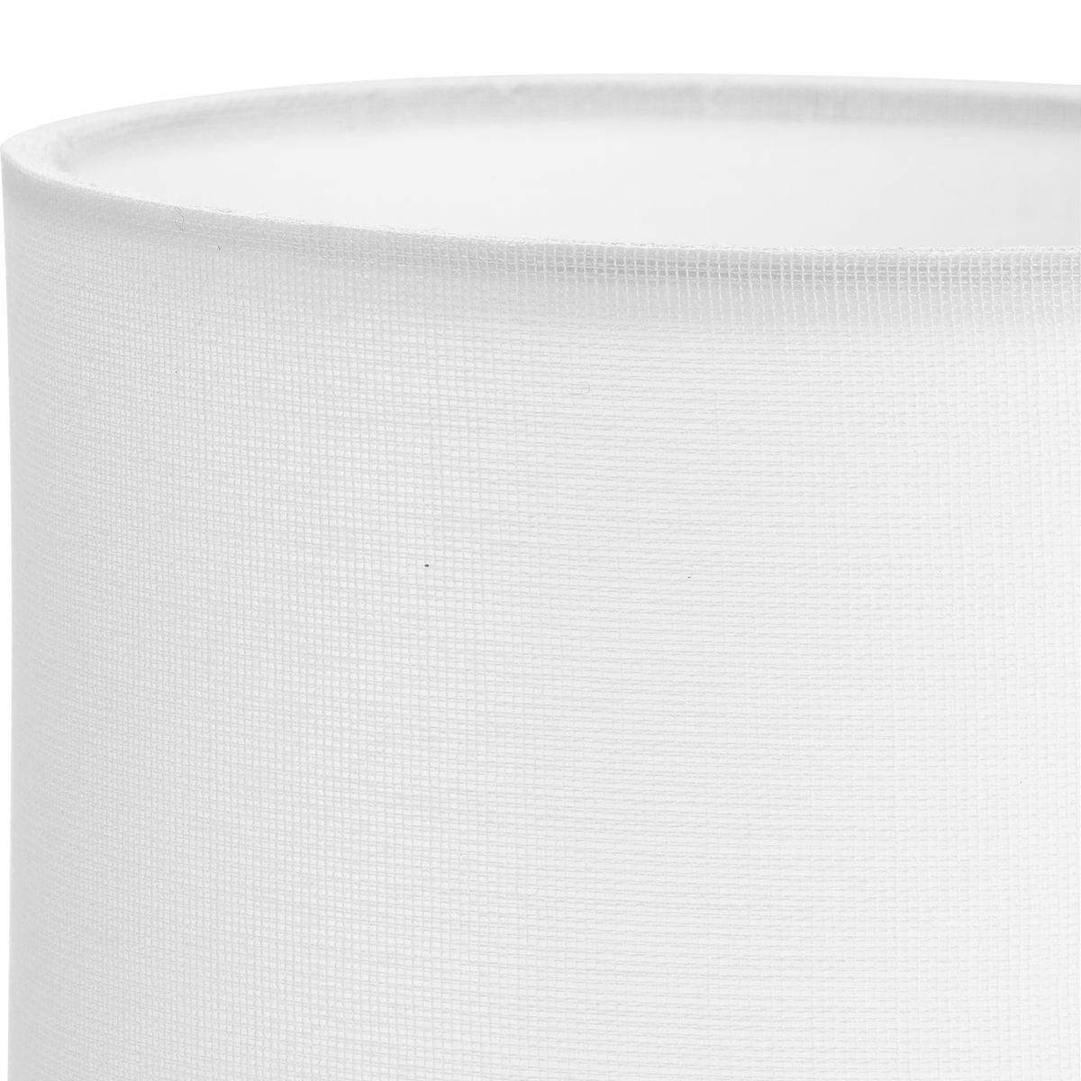 Elara White Linen Drum Chandelier Shade