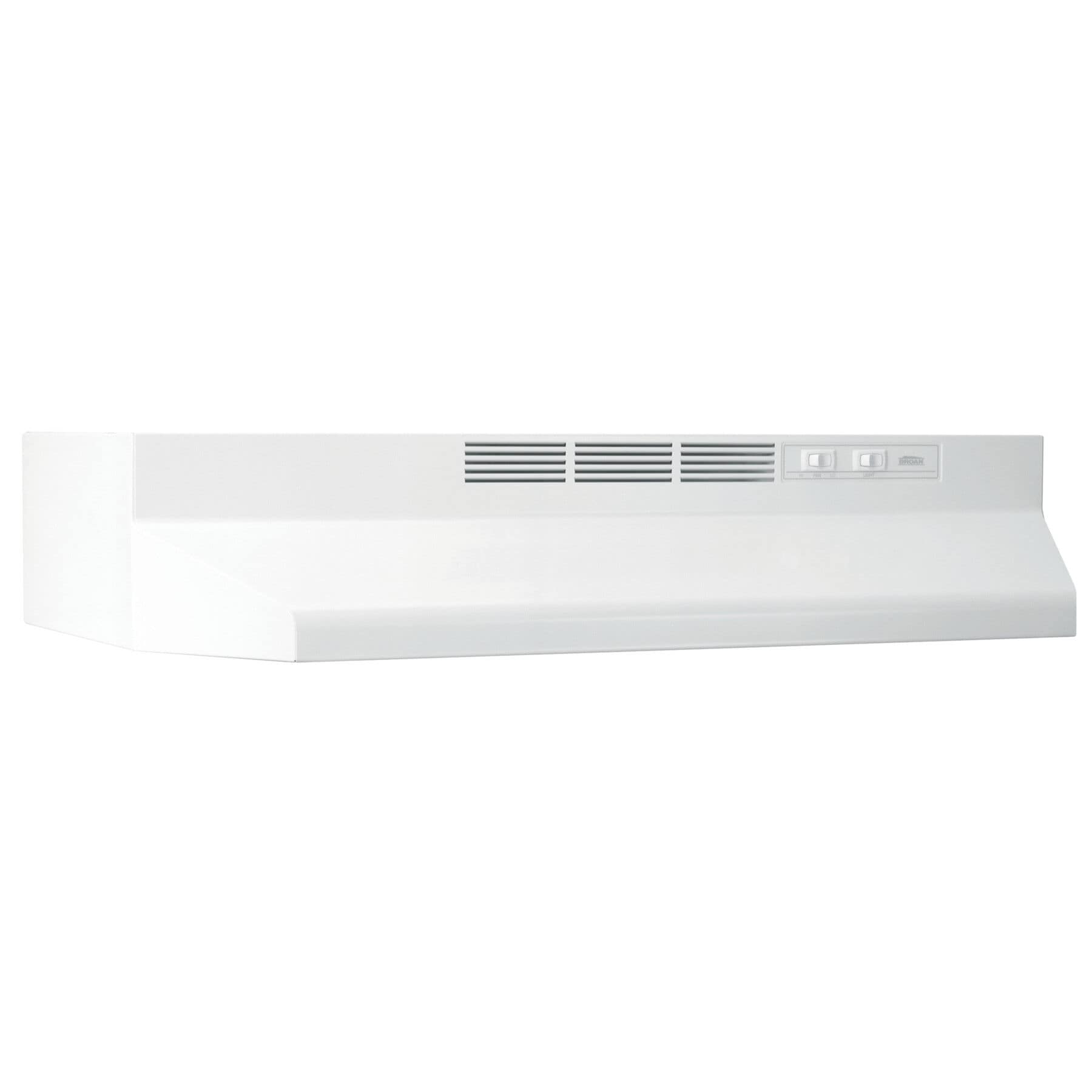 30 inch Ductless Recirculating White Under Cabinet Range Hood with Charcoal Filter