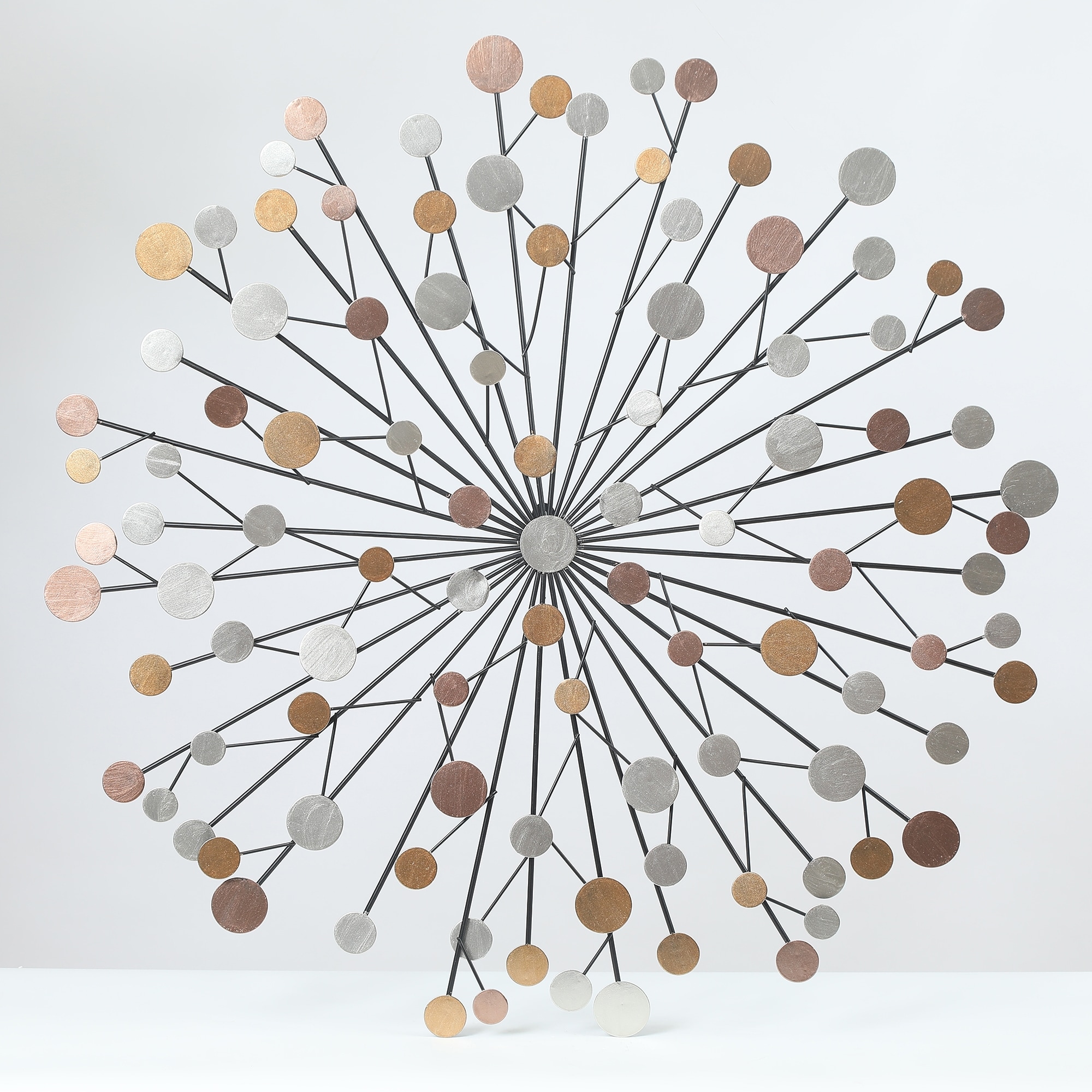 LuxenHome WHA564 28.1-Inches W x 28.1-Inches H Metal Abstract Abstract Wall accent