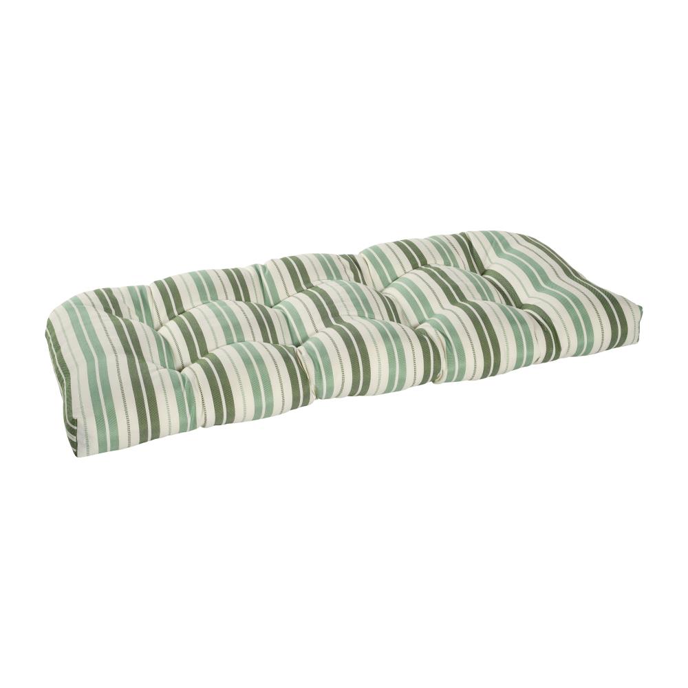 green patio bench cushion