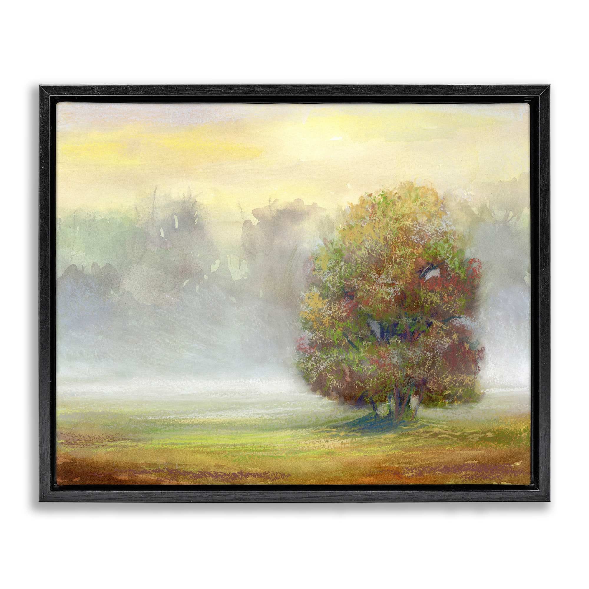 Stupell Industries BS-102-FFB-16X20 Dry Brush Tree in Nature Floating Frame design by Ashley Davis