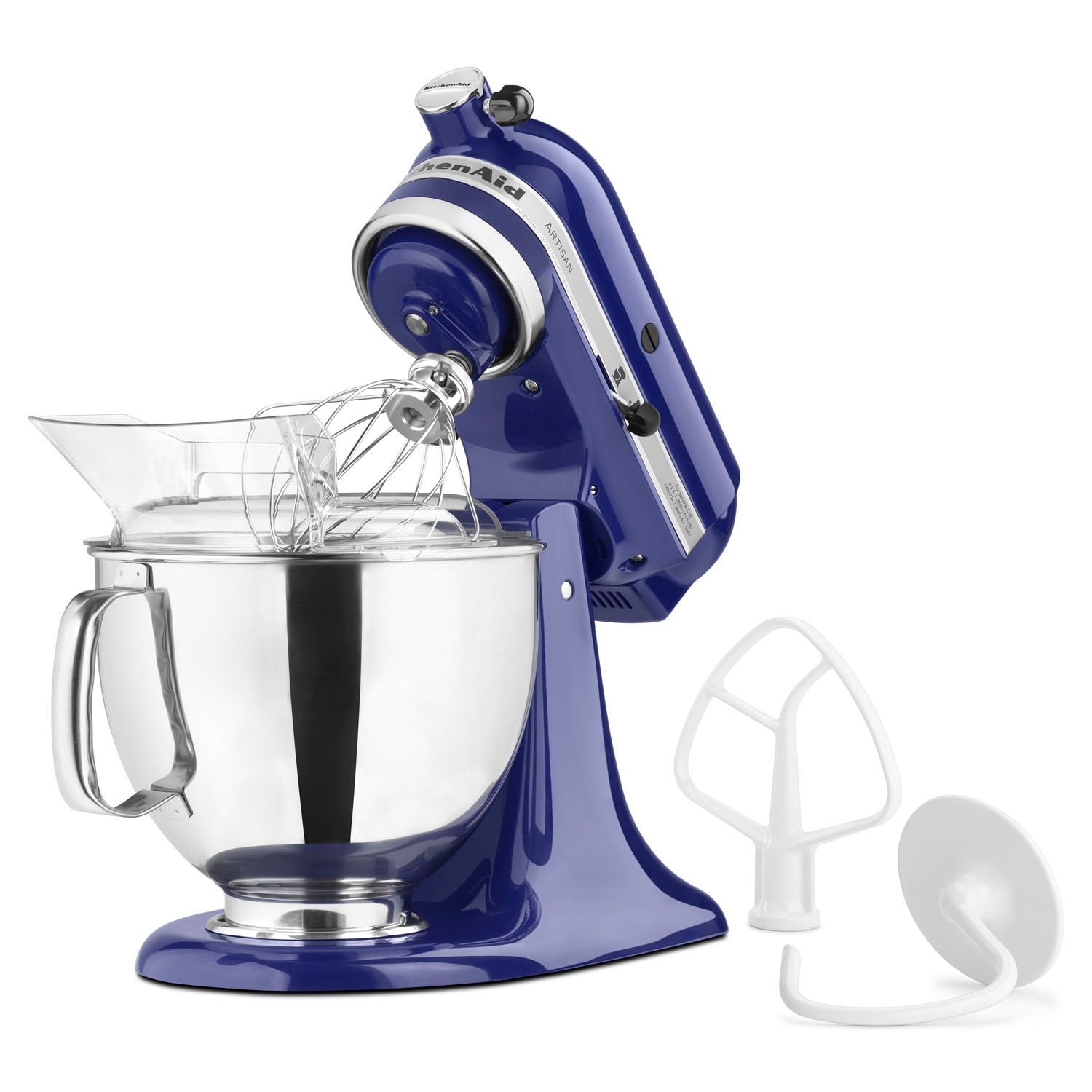 Precision Master 5.5 Qt. 12-Speed Artic Blue Stand Mixer with Attachments